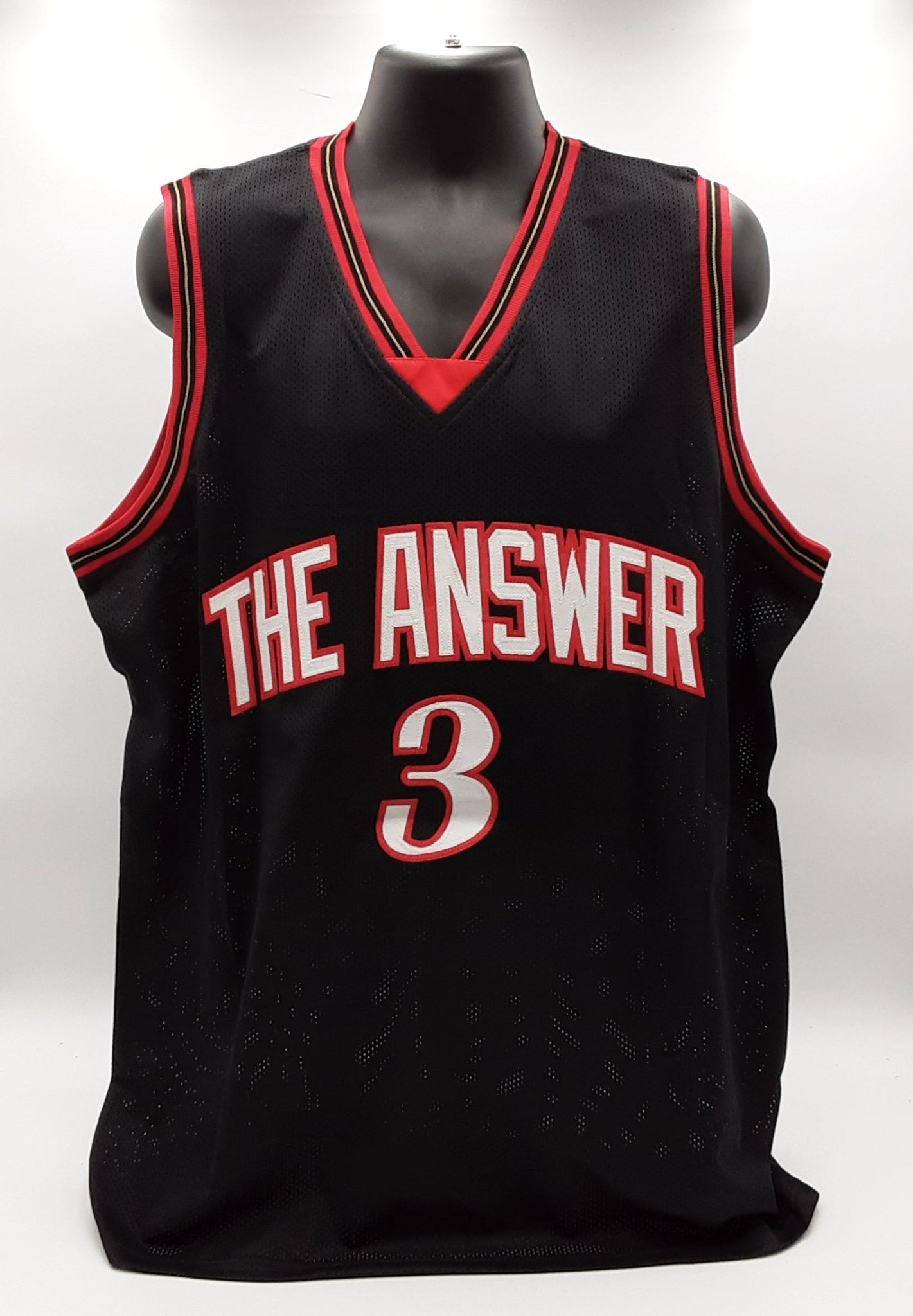 Allen Iverson Authentic Signed Pro Style Stats Jersey Autographed JSA R1