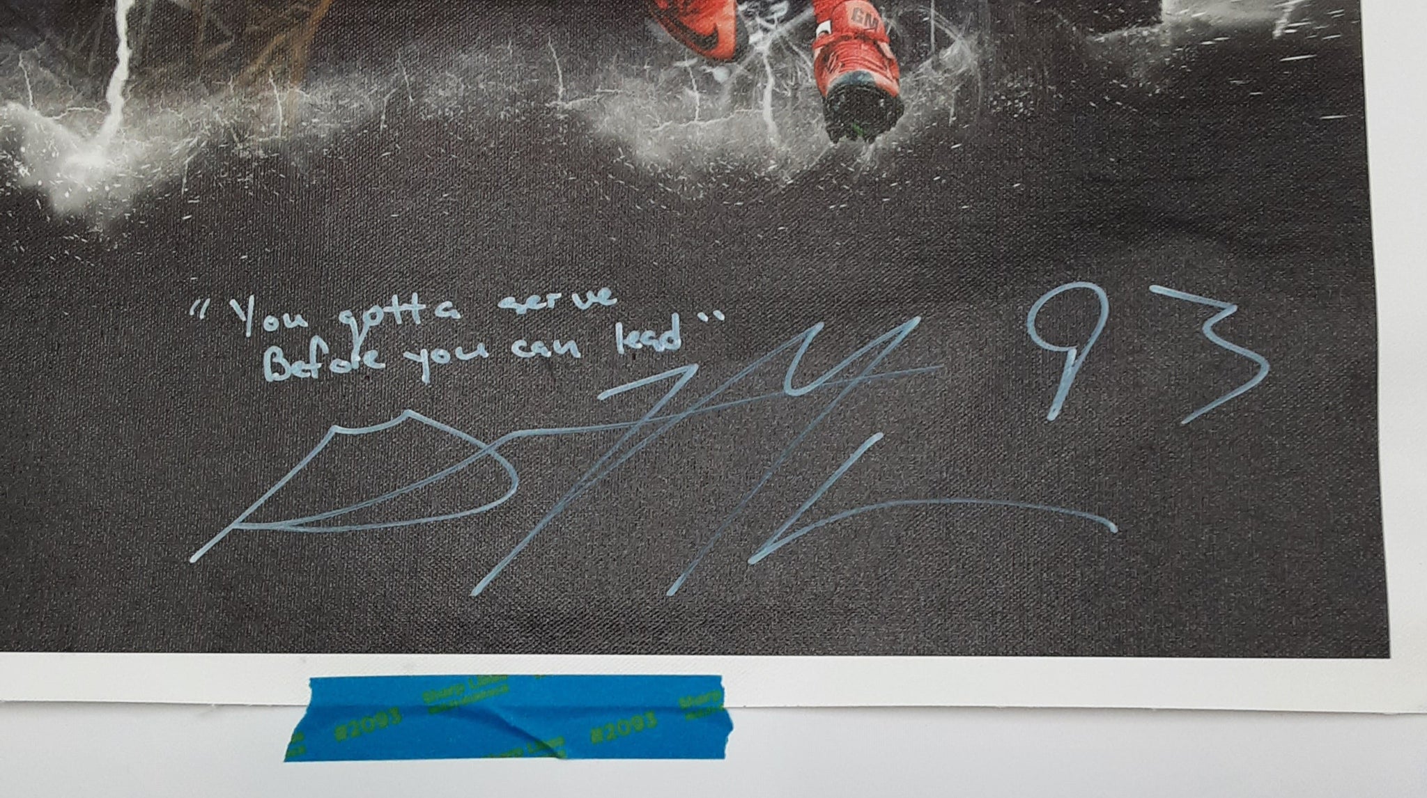 Gerald McCoy Signed 16x20 Canvas Autographed with Inscription JSA