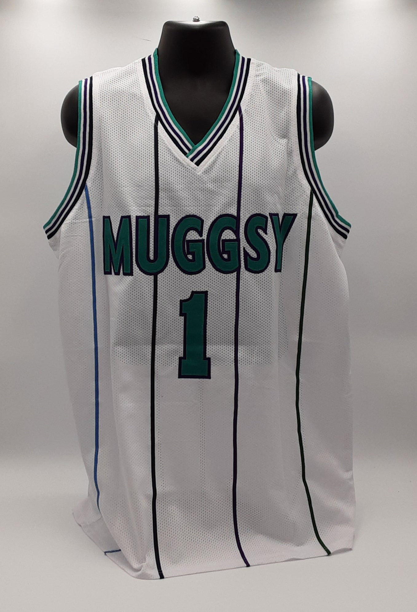 Tyrone Muggsy Bogues Authentic Signed Pro Style Jersey Autographed JSA