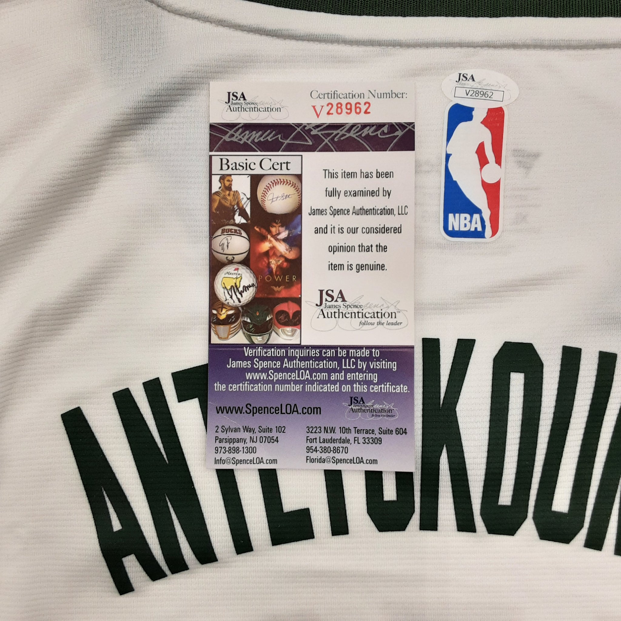 Giannis Antetokounmpo Authentic Signed Pro Style Jersey Autographed JSA R1