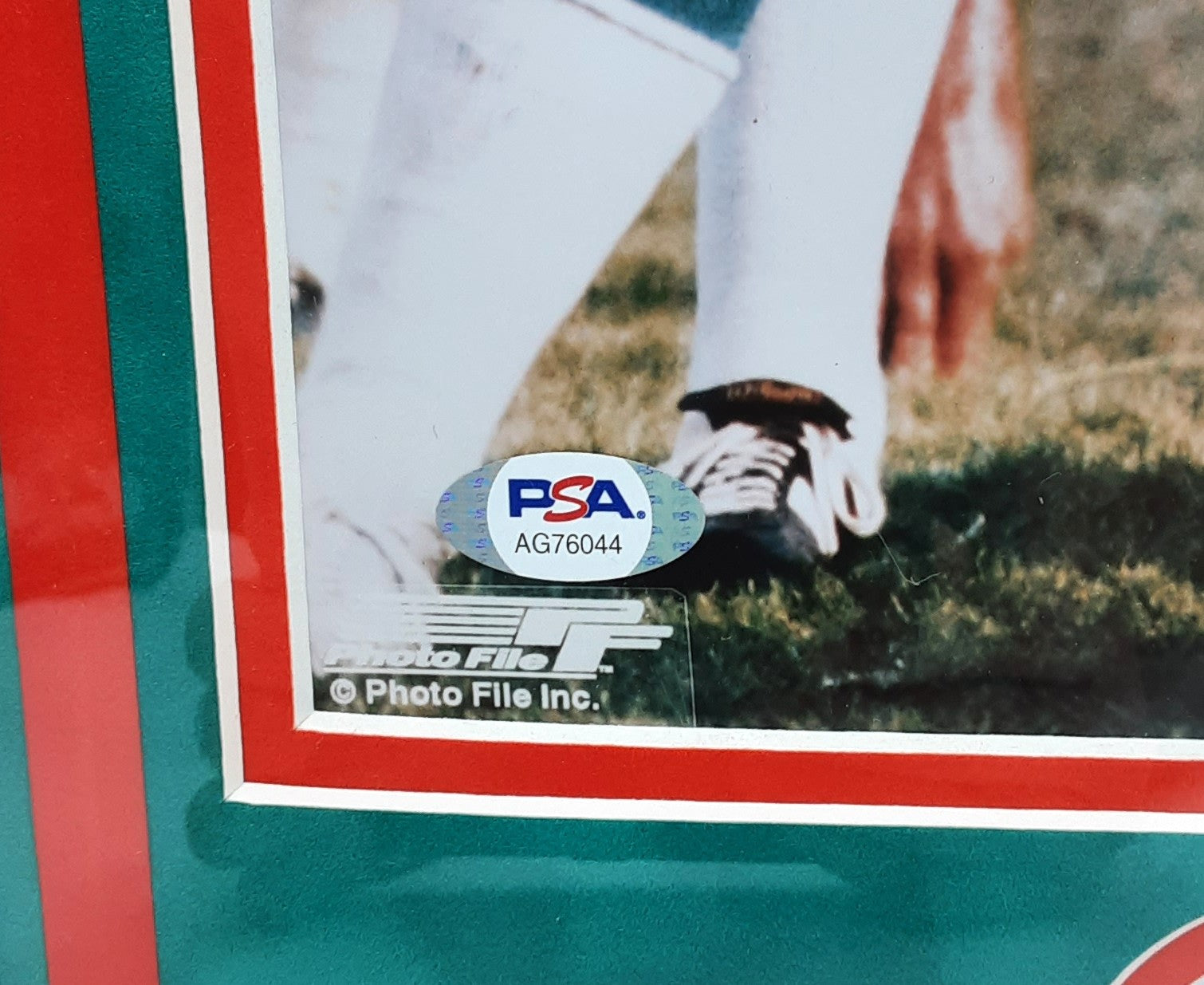 Jim Langer Authentic Signed Framed 8x10 Photo Autographed PSA