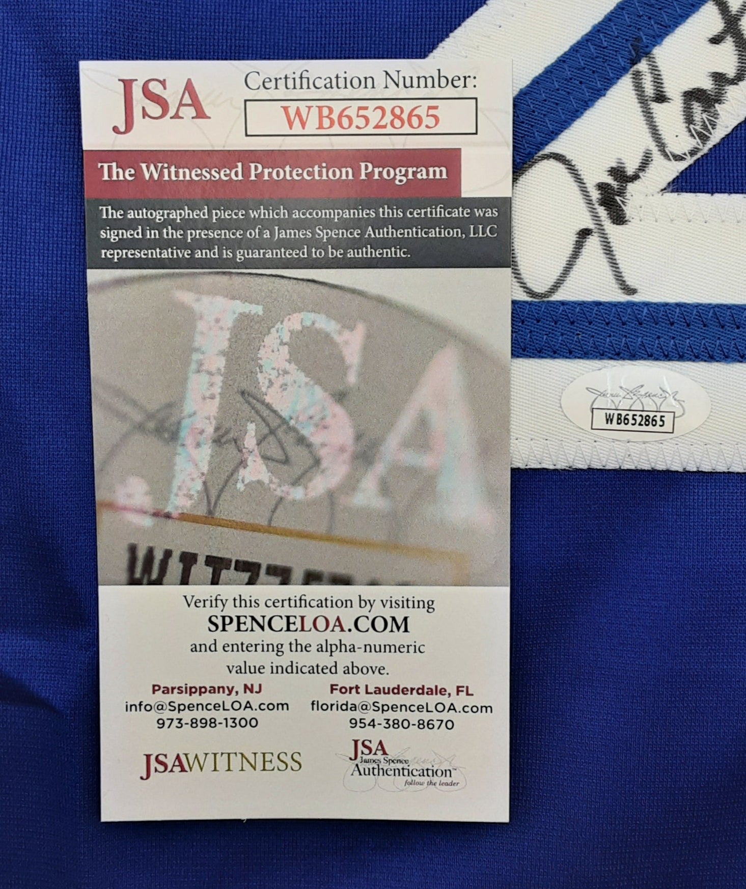 Joe Carter Authentic Signed Pro Style Jersey Autographed JSA
