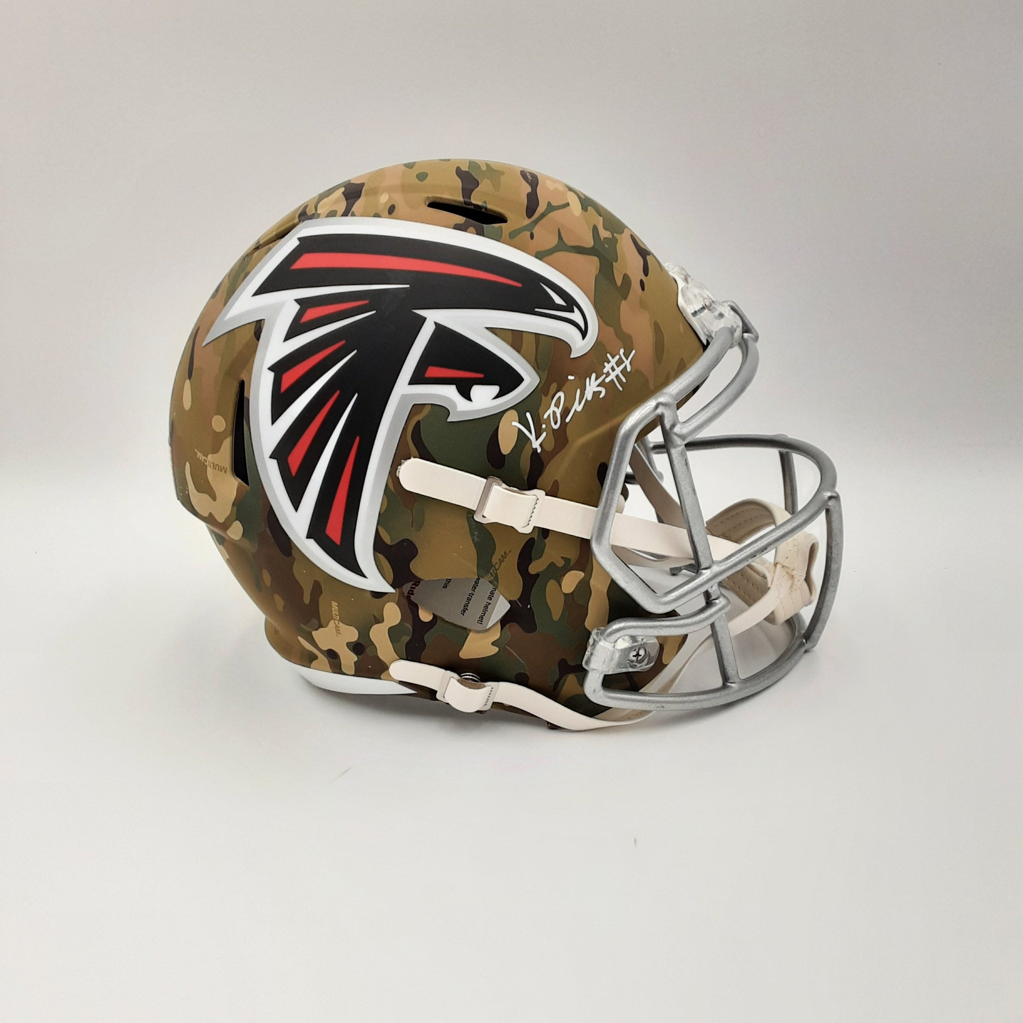 authentic vs replica football helmet Kyle Pitts Authentic Signed Autographed Full-size Replica Helmet Becke