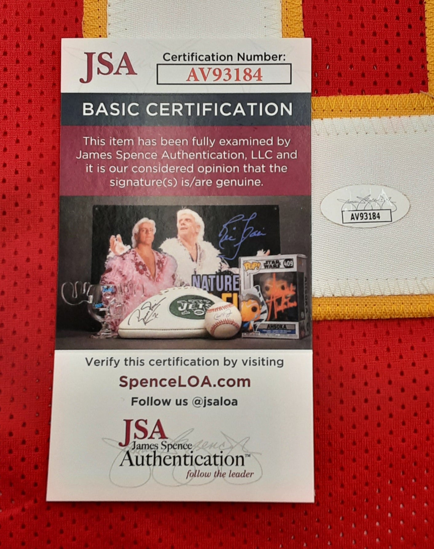 Dante Hall (The X-Factor) Authentic Signed Pro Style Jersey Autographed JSA R1