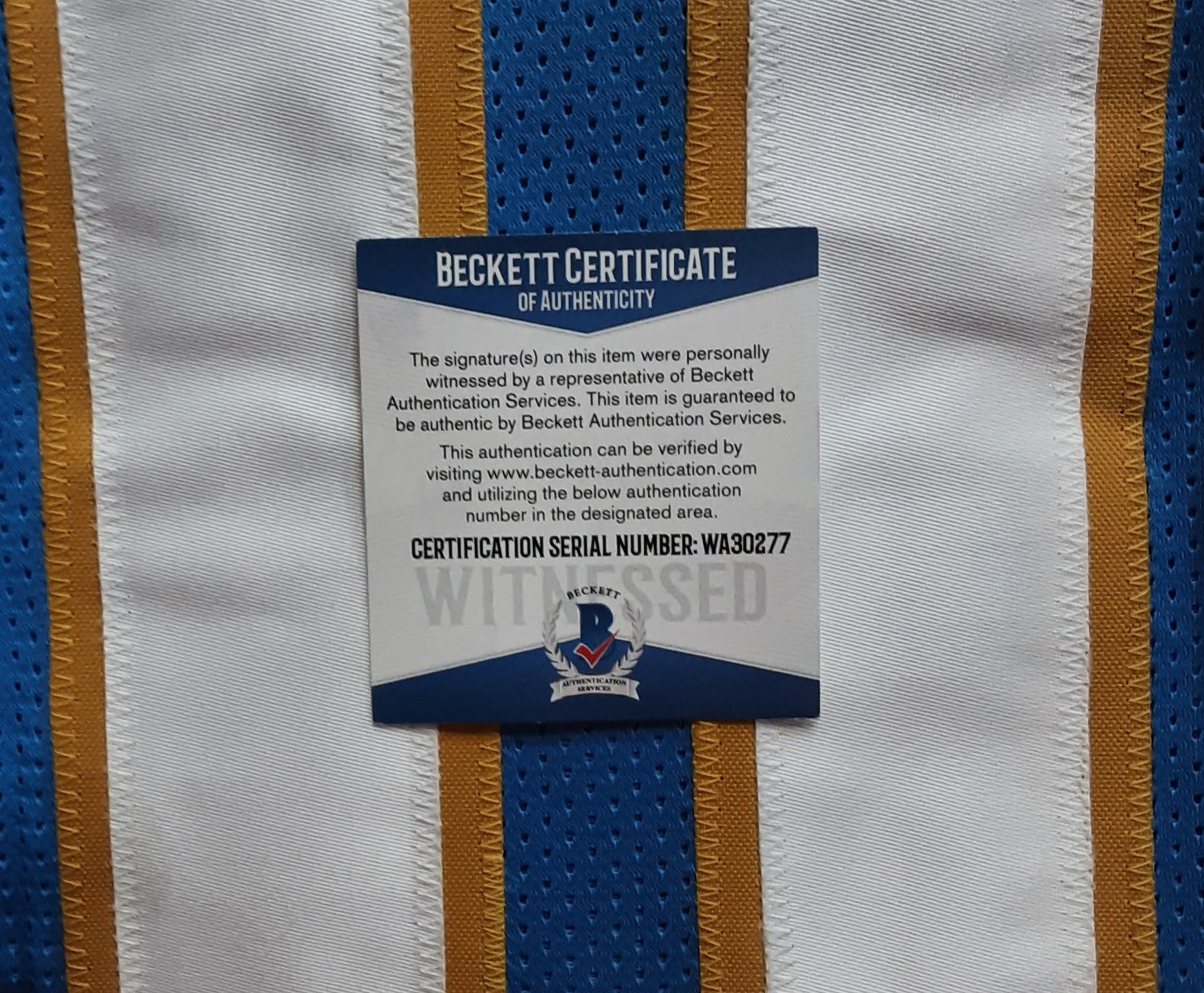 Austin Ekeler Authentic Signed Pro Style Jersey Autographed Beckett R1