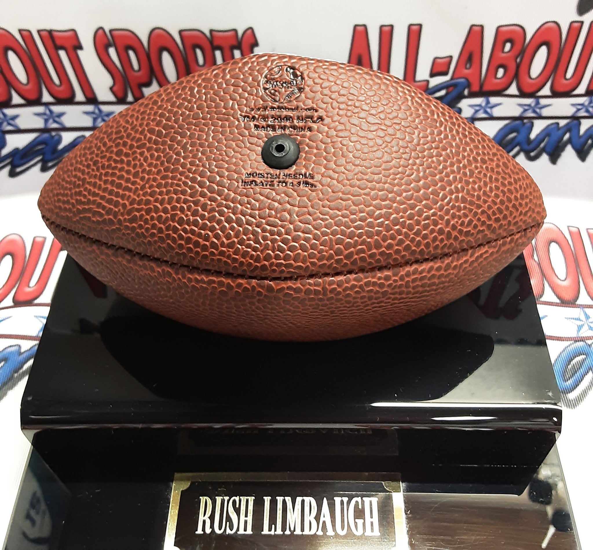 Rush Limbaugh Authentic Signed Mini Football Autographed JSA