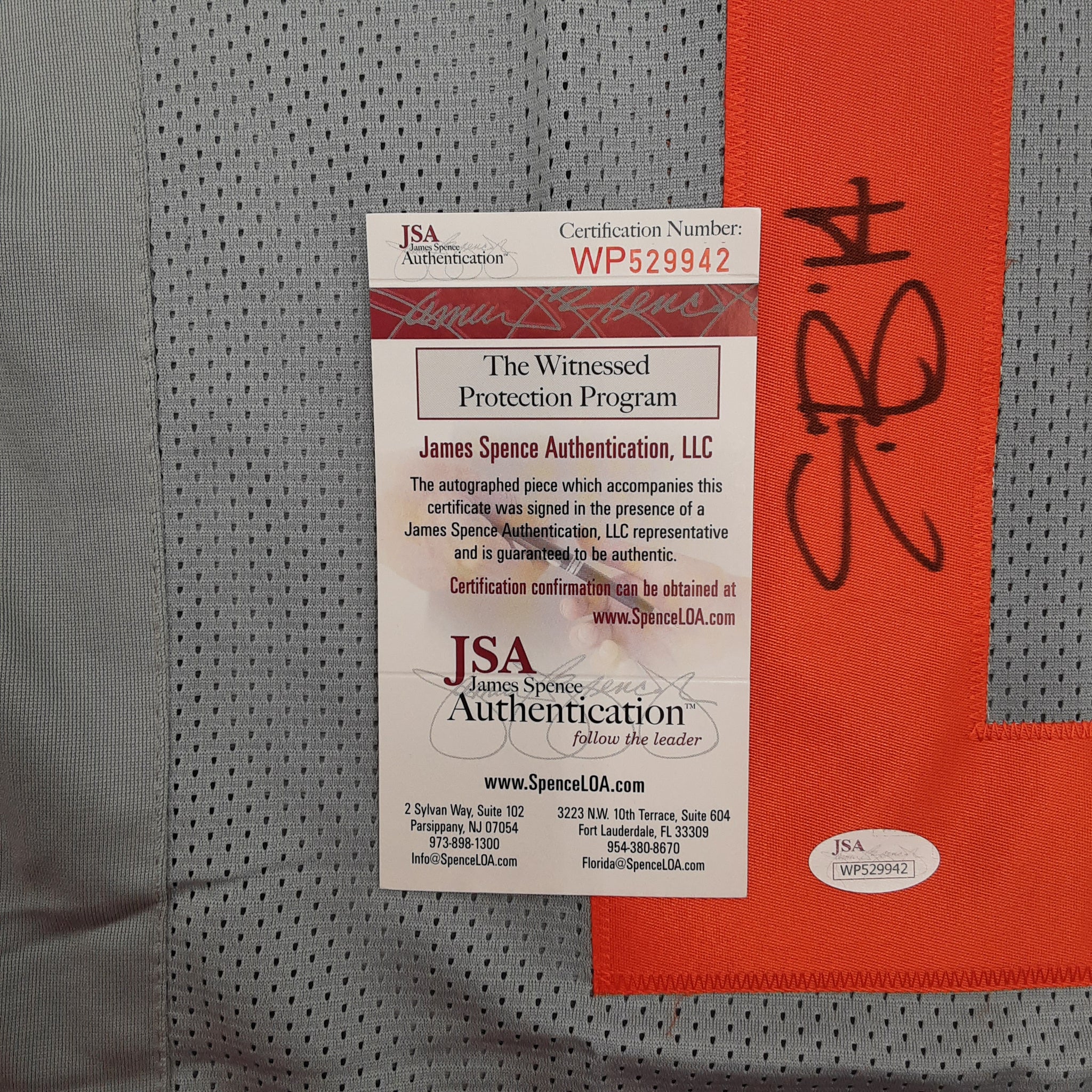 Eric Berry Authentic Signed Pro Style Jersey Autographed JSA R1