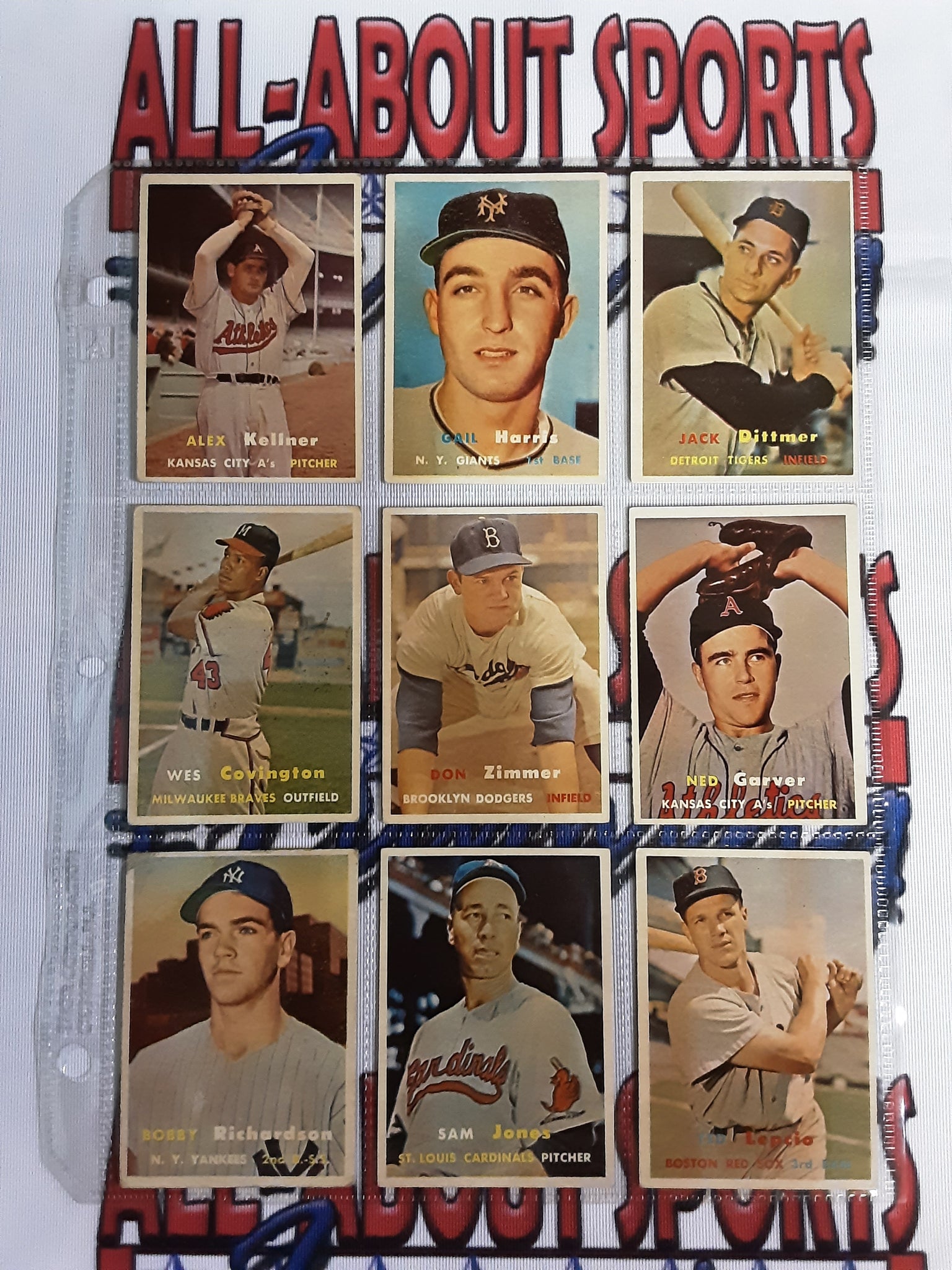 1957 Topps Complete Collection 395 of 407 Cards