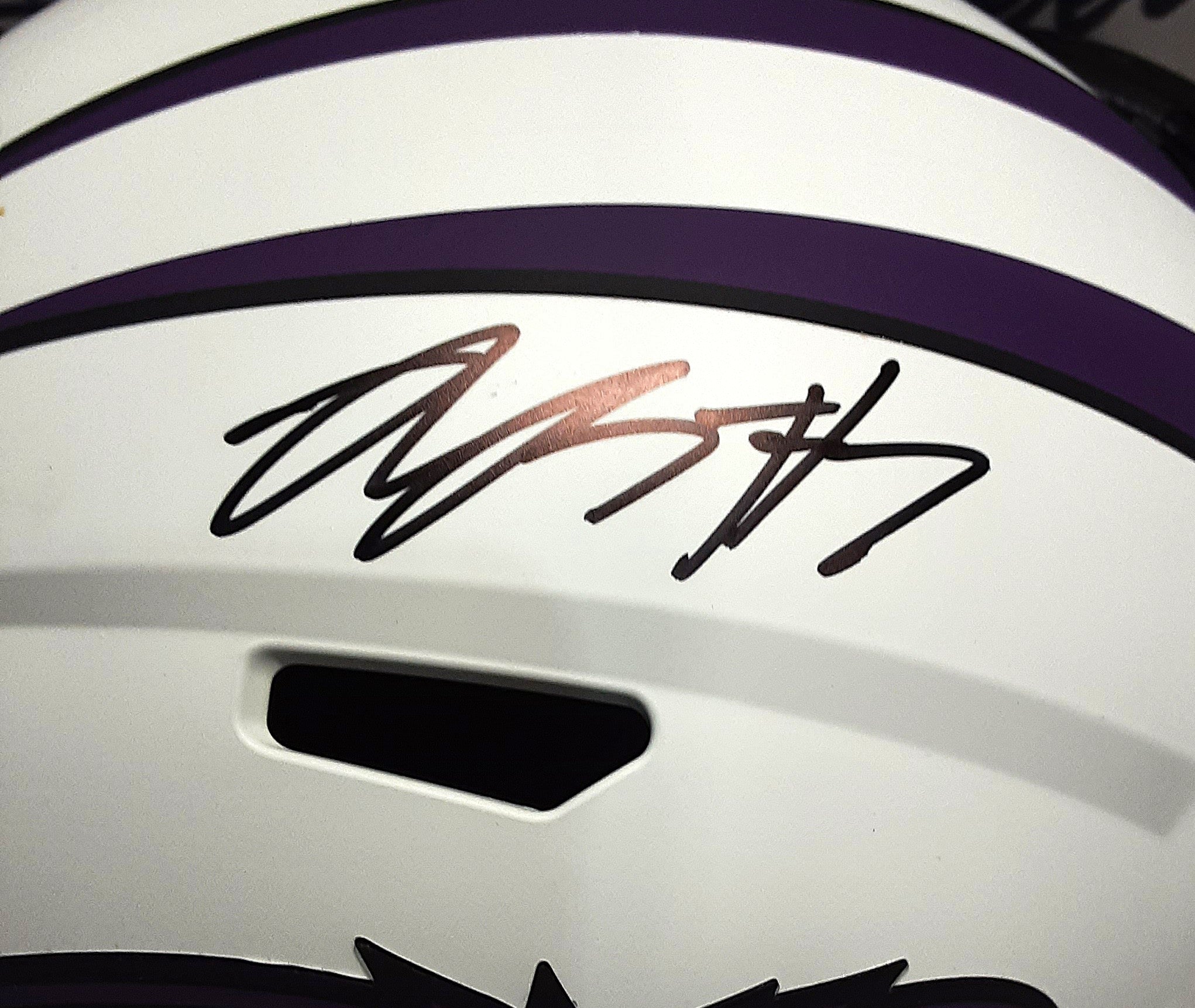 Rashod Bateman Replica Signed Autographed Full-size Helmet Beckett