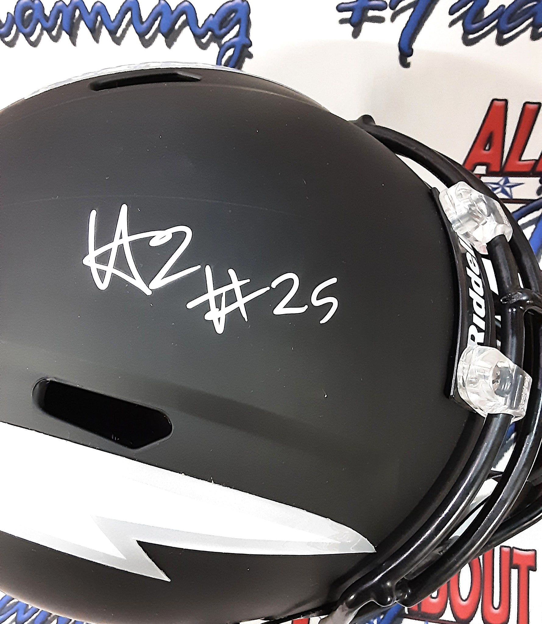 Hassan Haskins Authentic Signed Autographed Replica Helmet JSA-