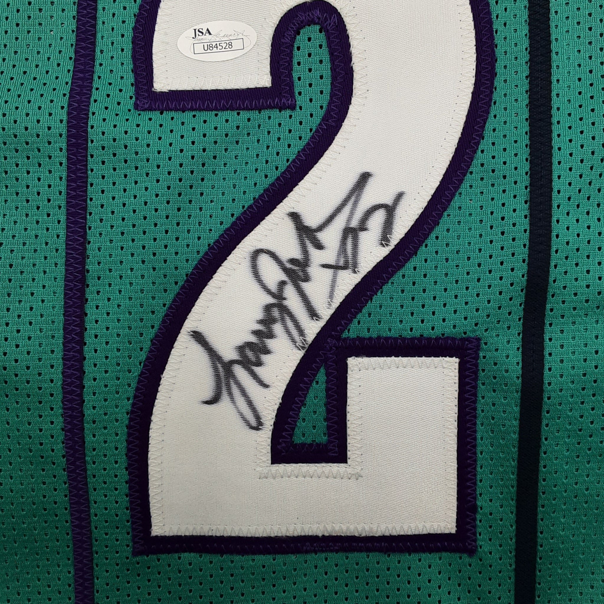Larry Johnson Authentic Signed Pro Style Jersey Autographed JSA