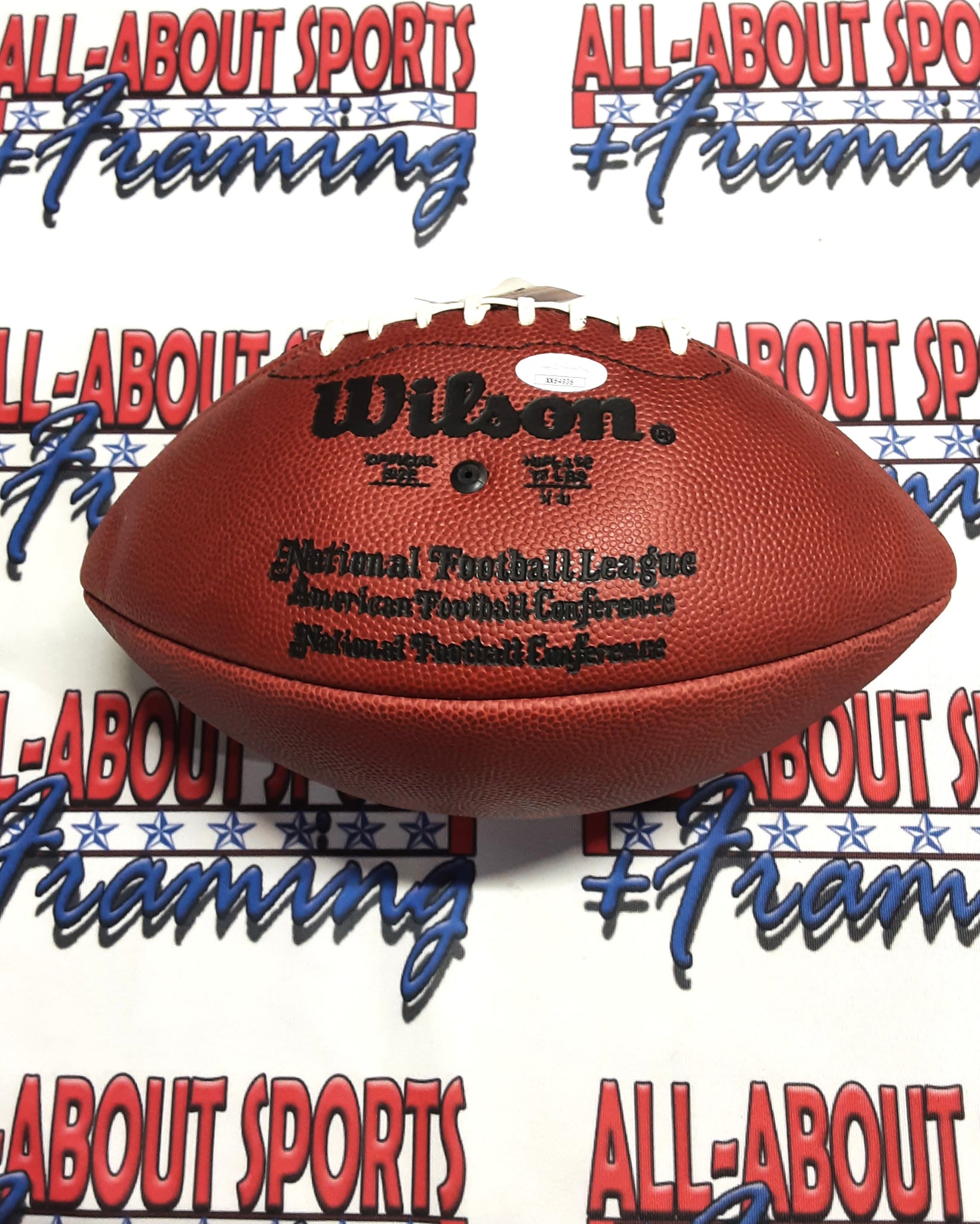 Johnny Unitas Authentic Signed Autographed Football with Inscription JSA/LOA-