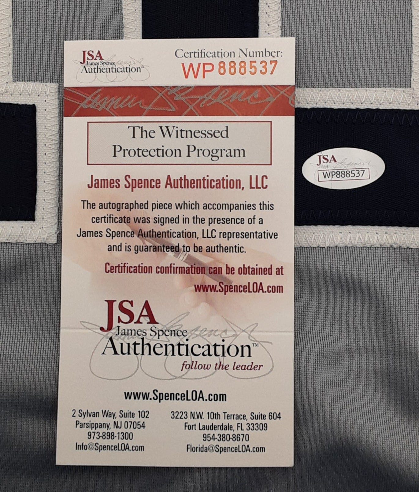 Don Larsen Authentic Signed Pro Style Jersey Autographed JSA