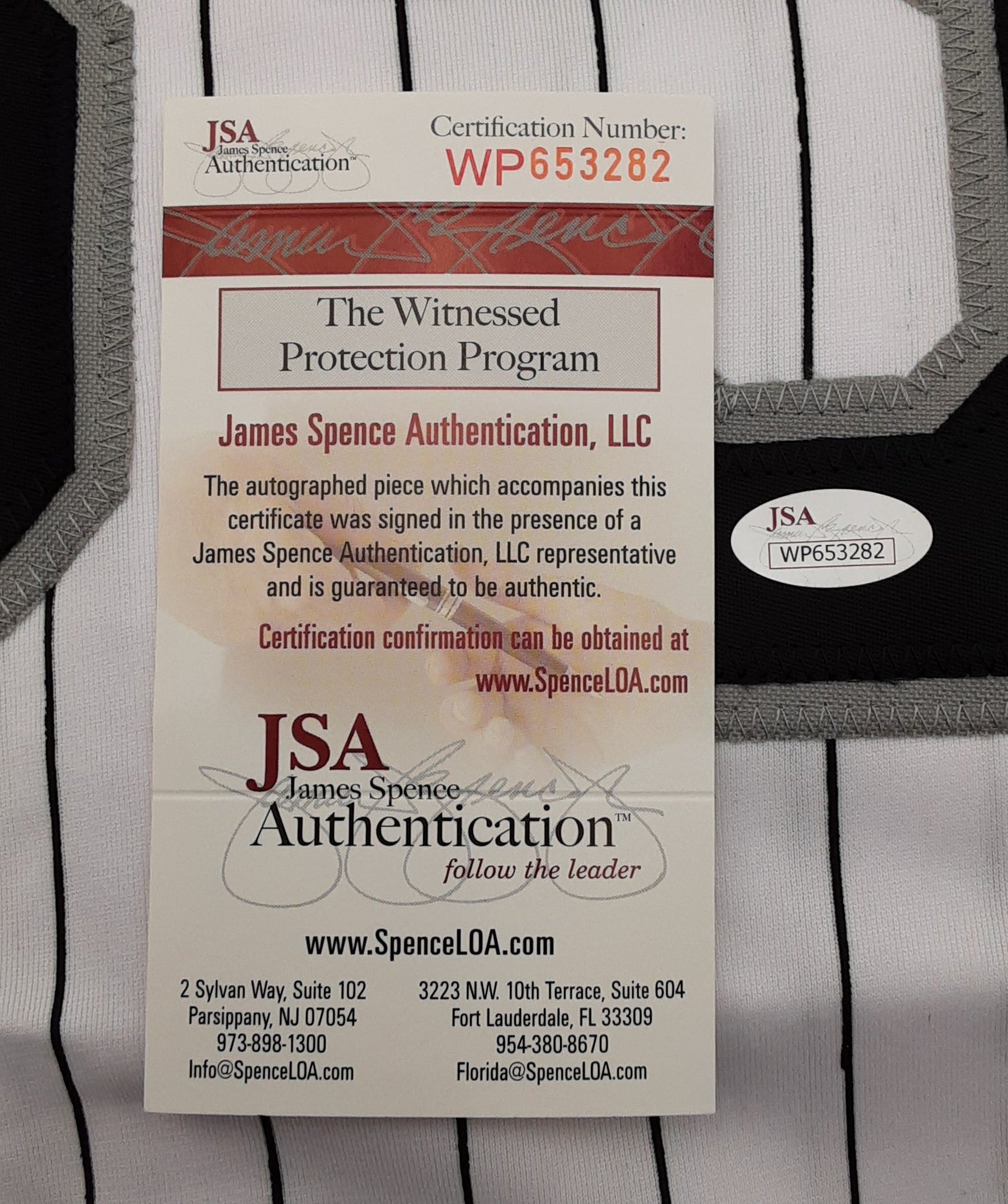 Frank Thomas Authentic Signed Pro Style Jersey Autographed JSA