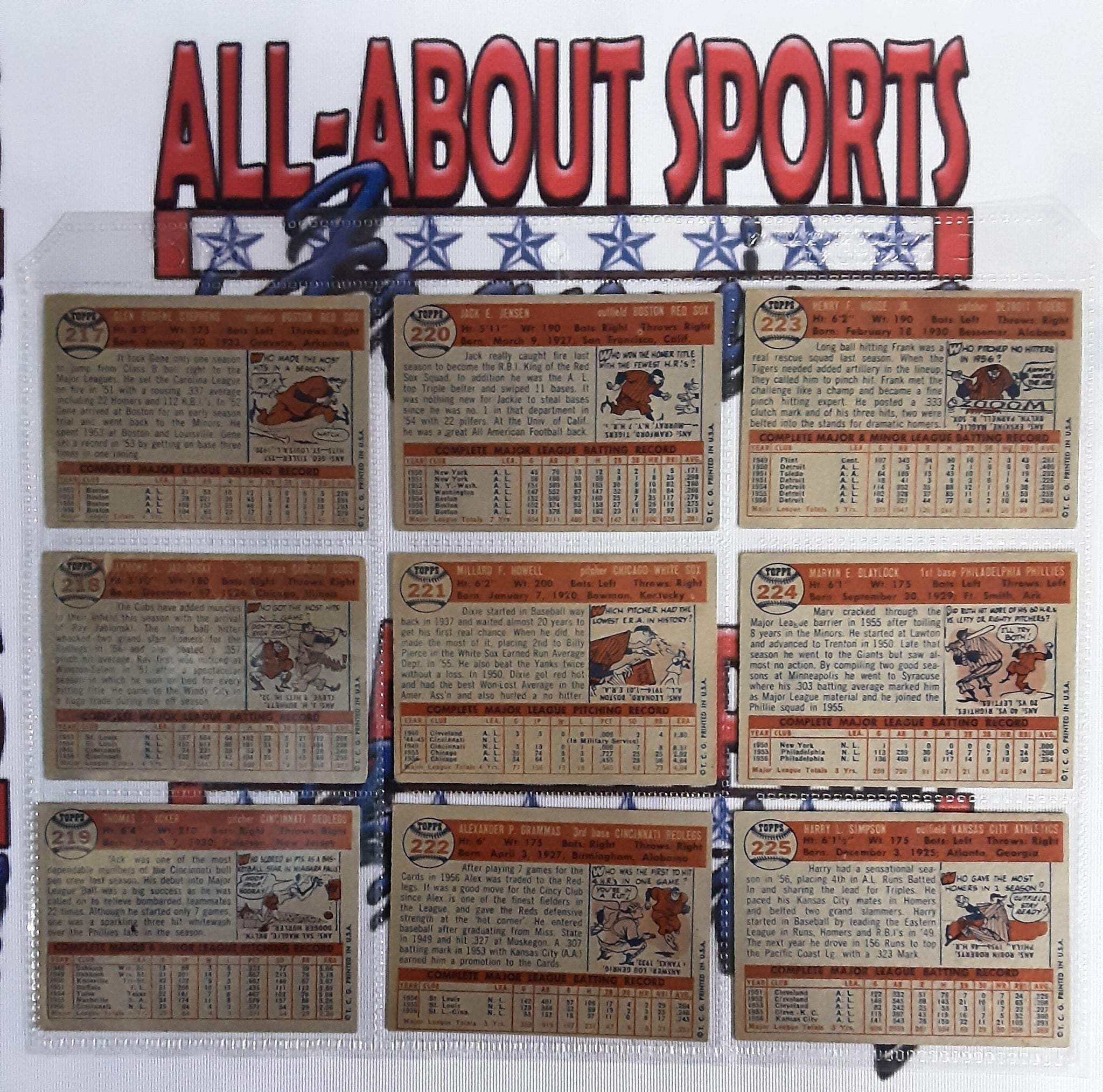 1957 Topps Complete Collection 395 of 407 Cards