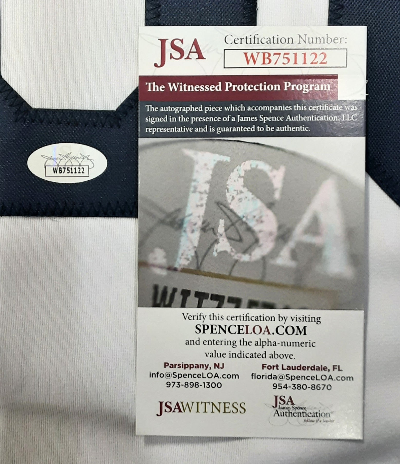 Garrett Cleavinger Signed Pro Style Jersey Autographed JSA