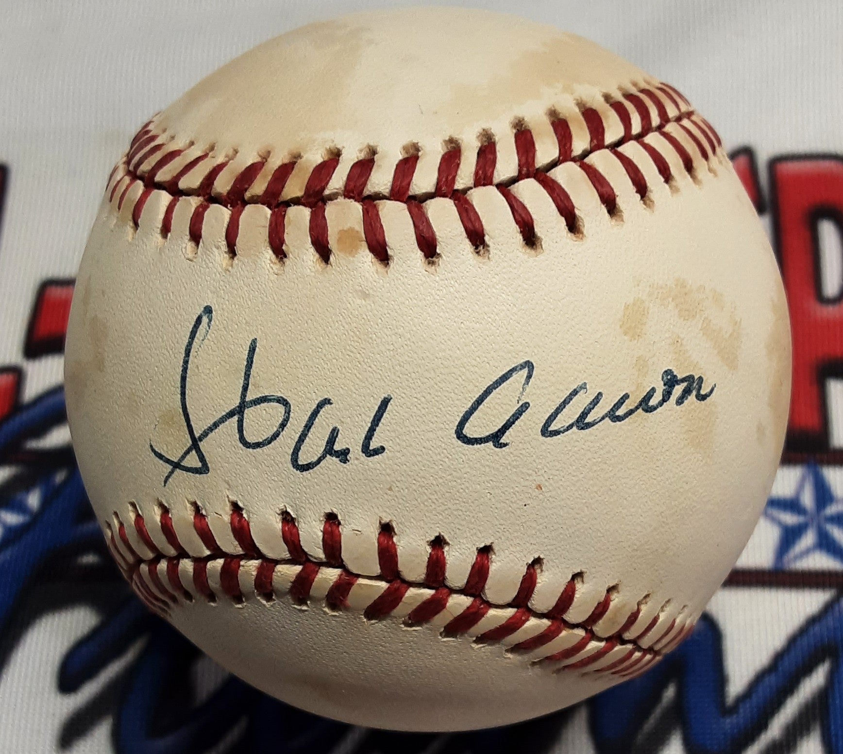 Hank Aaron Authentic Signed Baseball Autographed JSA/LOA-