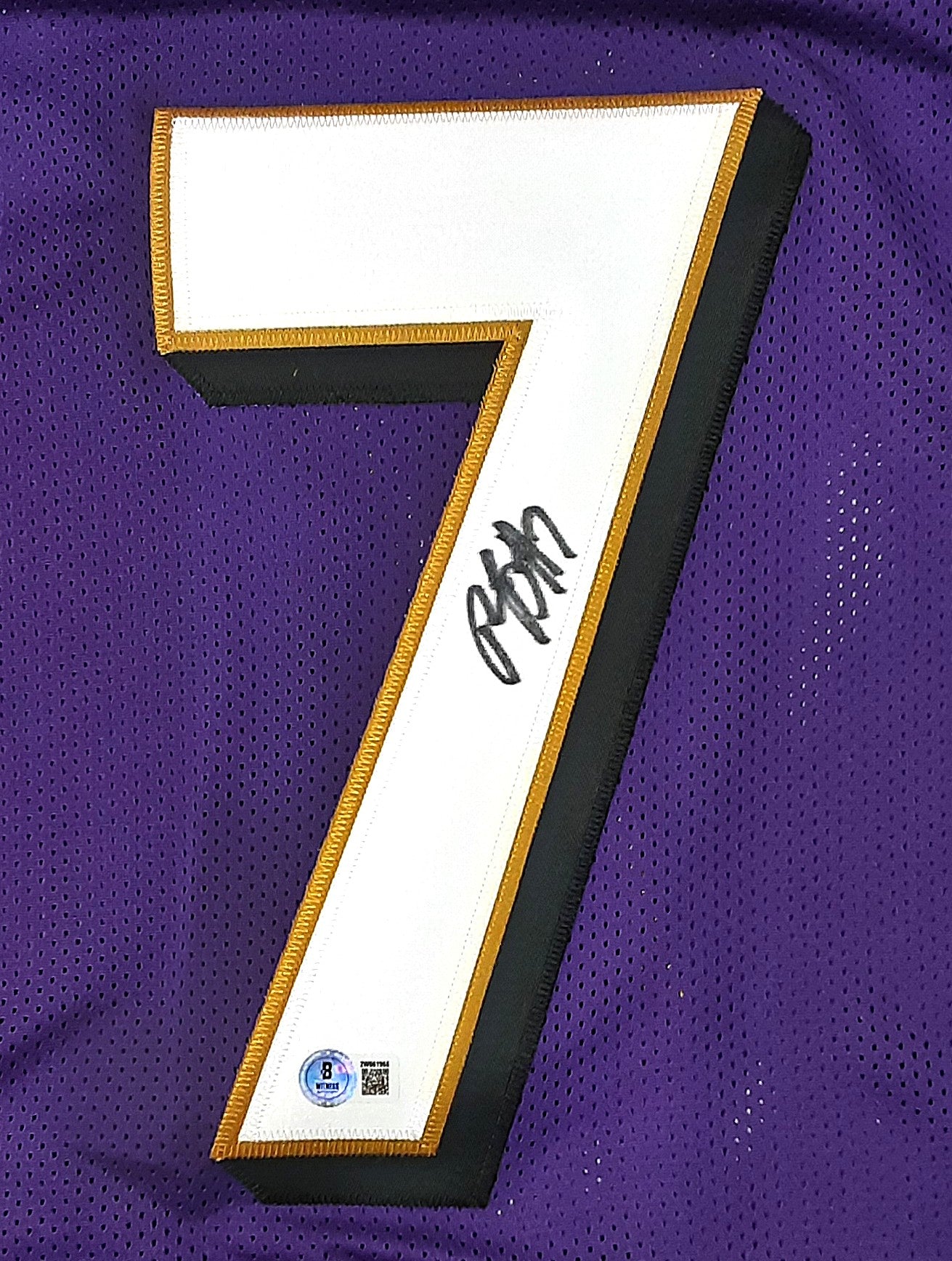 Rashod Bateman Authentic Signed Pro Style Jersey Autographed Beckett R1