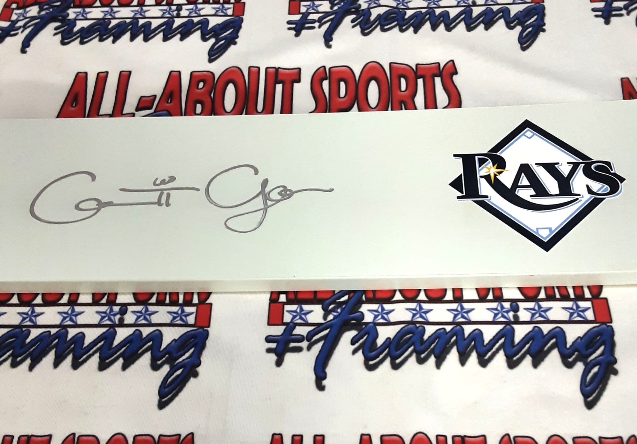 Garrett Cleavinger Authentic Signed 6" x 24" Pitching Rubber Autographed JSA