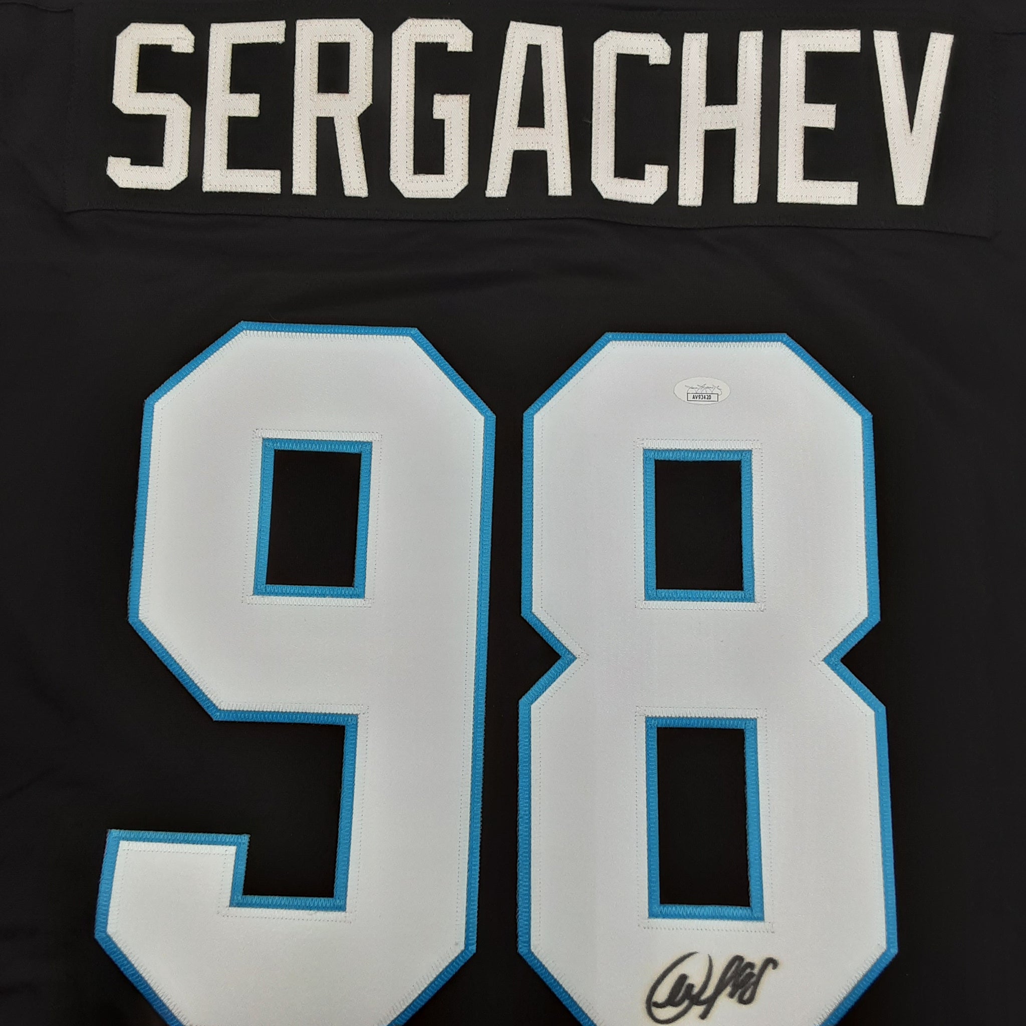 Mikhail Sergachev Authentic Signed Pro Style Jersey Autographed JSA R1