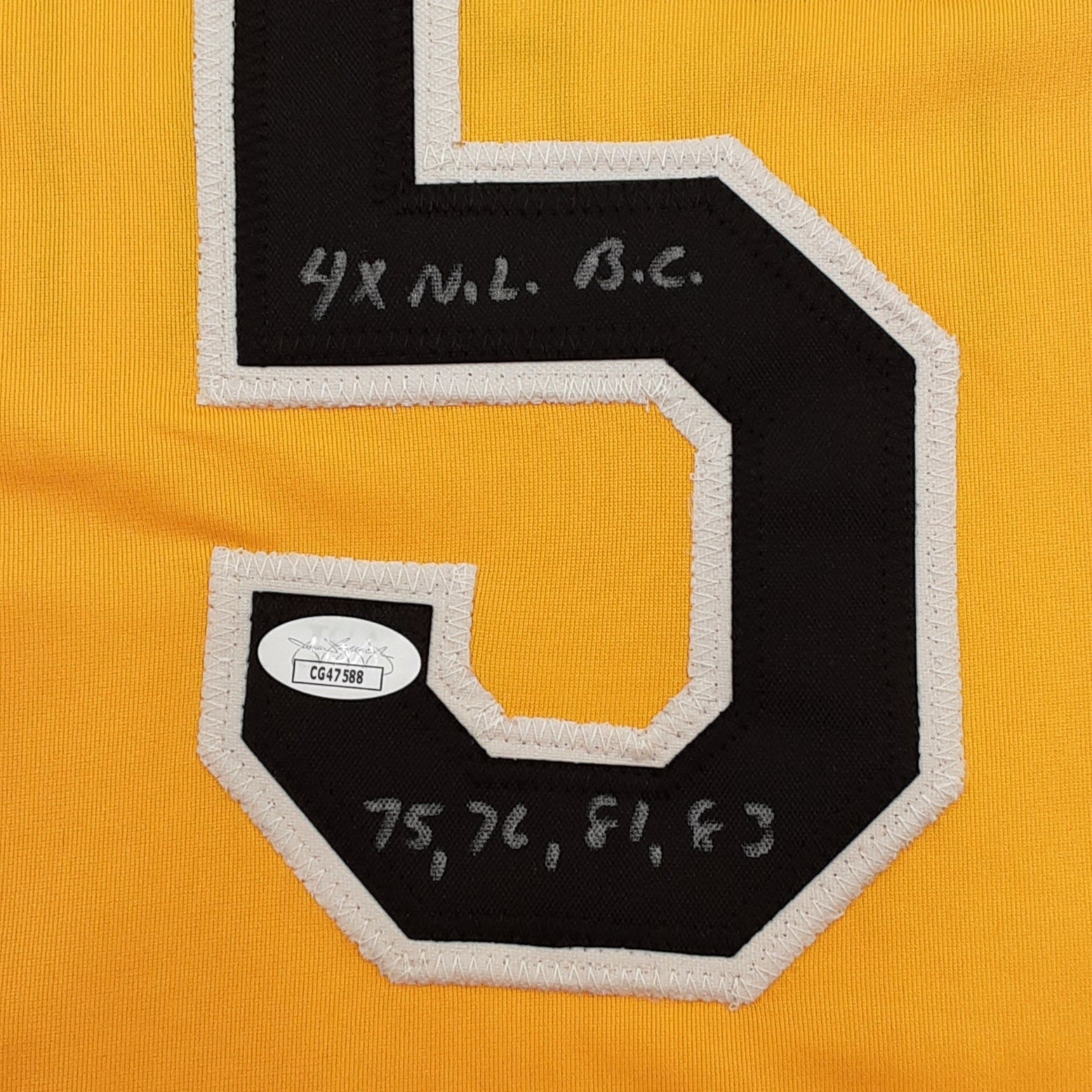 Bill Madlock Authentic Signed Pro Style Jersey Autographed with Inscription JSA