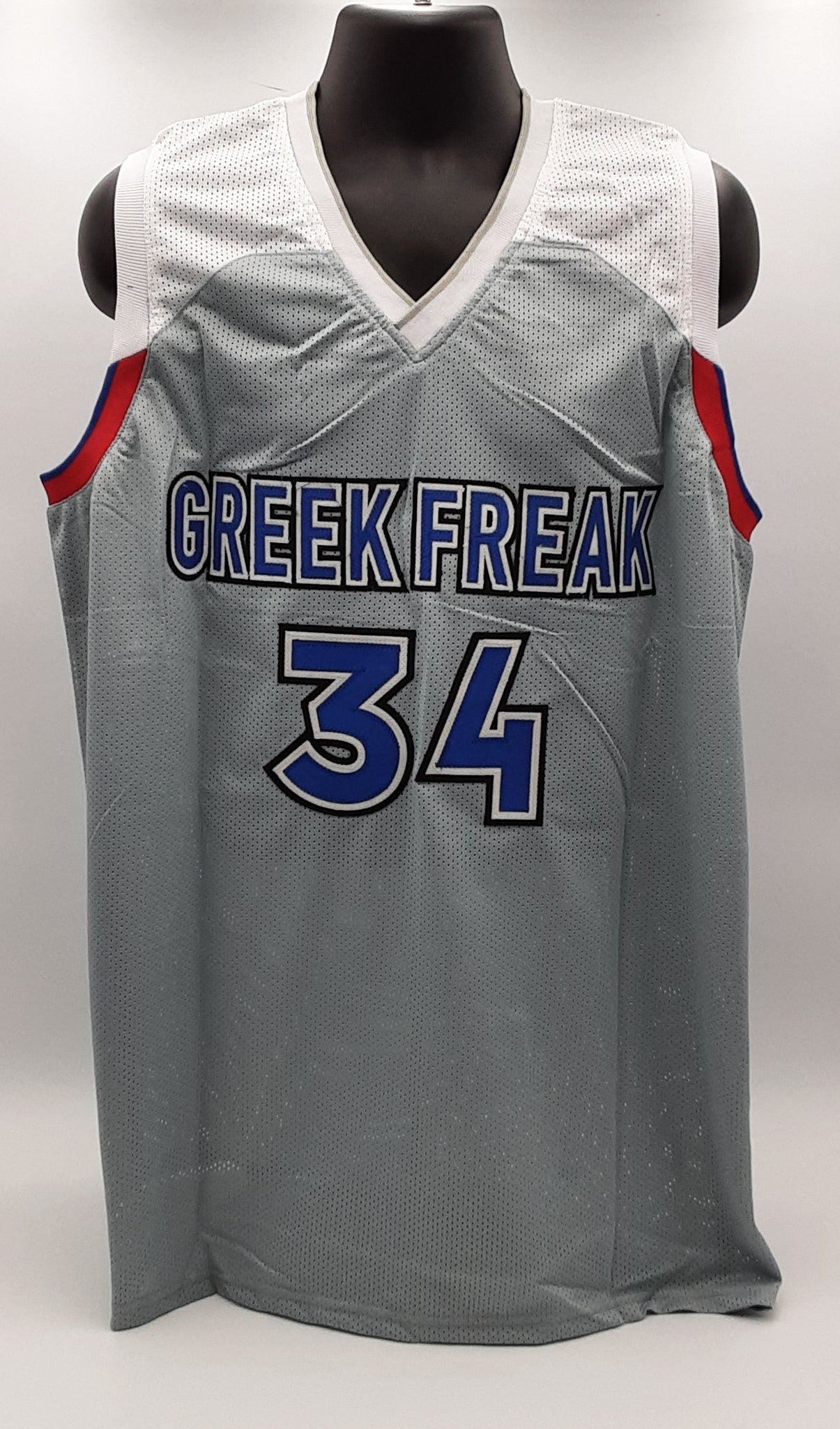 Giannis Antetokounmpo Signed Pro Style Jersey Autographed JSA R1