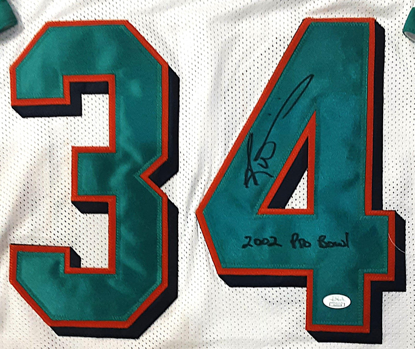 Ricky Williams Authentic Signed Pro Style Jersey Autographed with Inscription JSA-