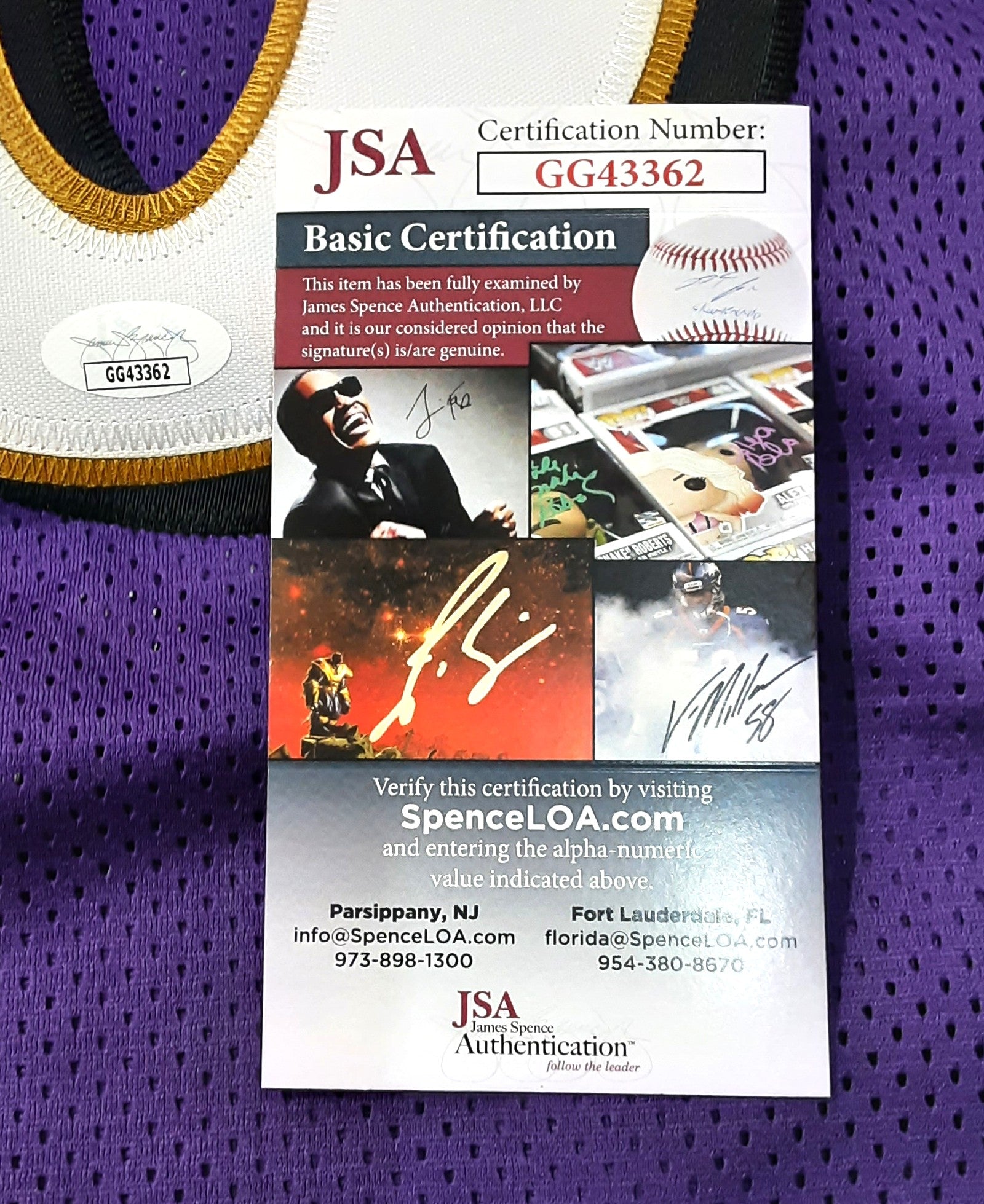 Lamar Jackson Authentic Signed Pro Style Jersey Autographed JSA