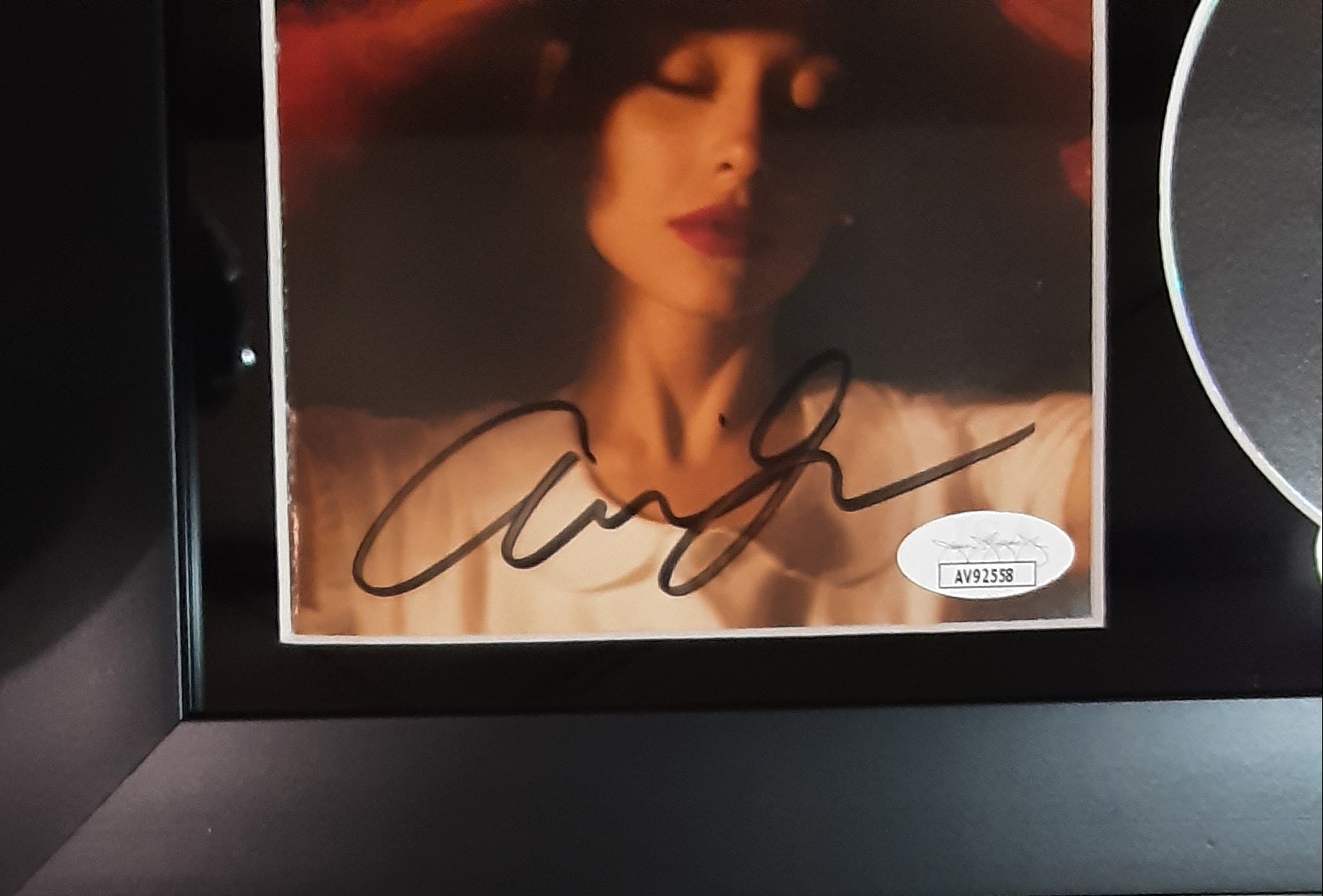 Ariana Grande Framed Authentic Signed Eternal Sunshine CD Booklet with CD and Case Autographed JSA