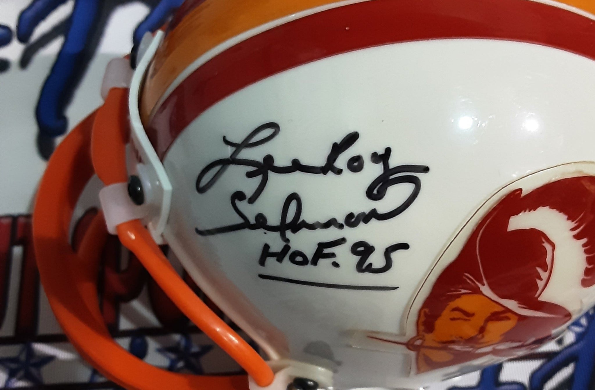 Lee Roy Selman Authentic Signed Autographed Mini Helmet with Inscription JSA-