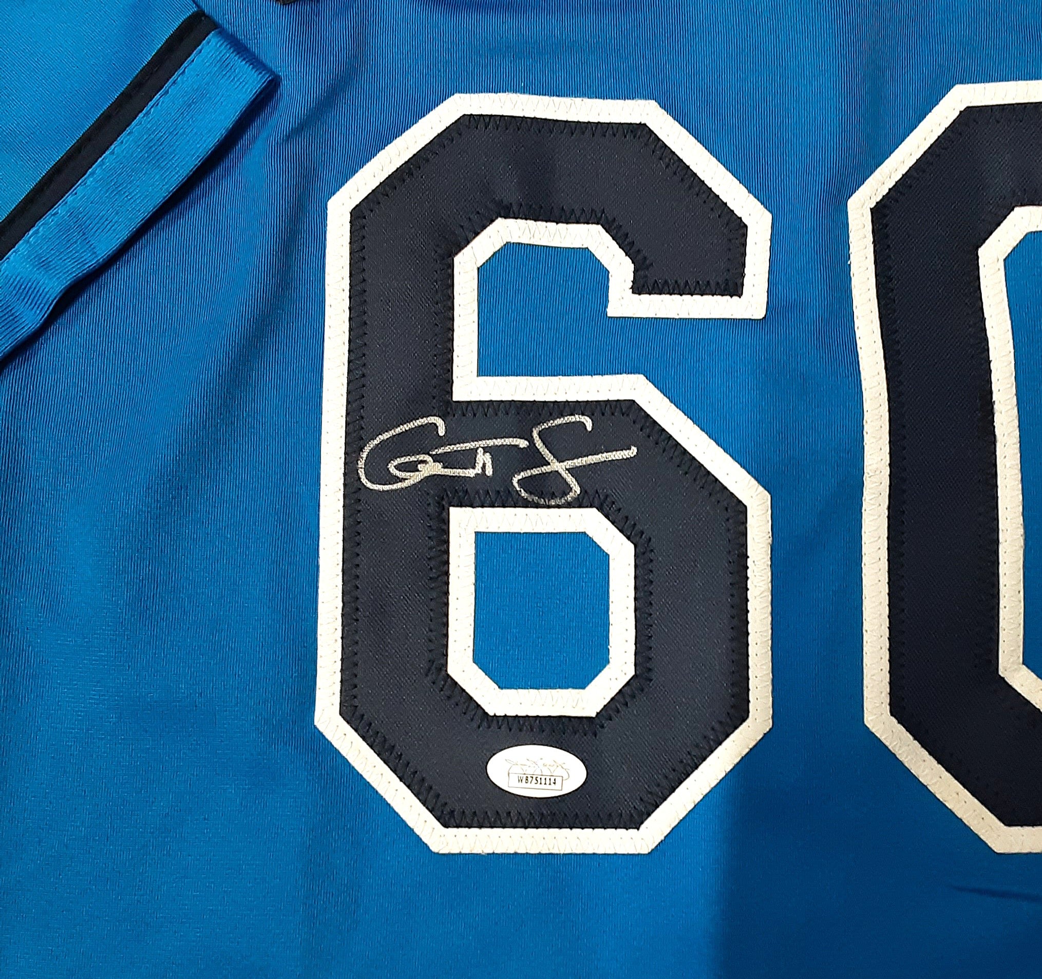 Garrett Cleavinger Signed Pro Style Jersey Autographed JSA