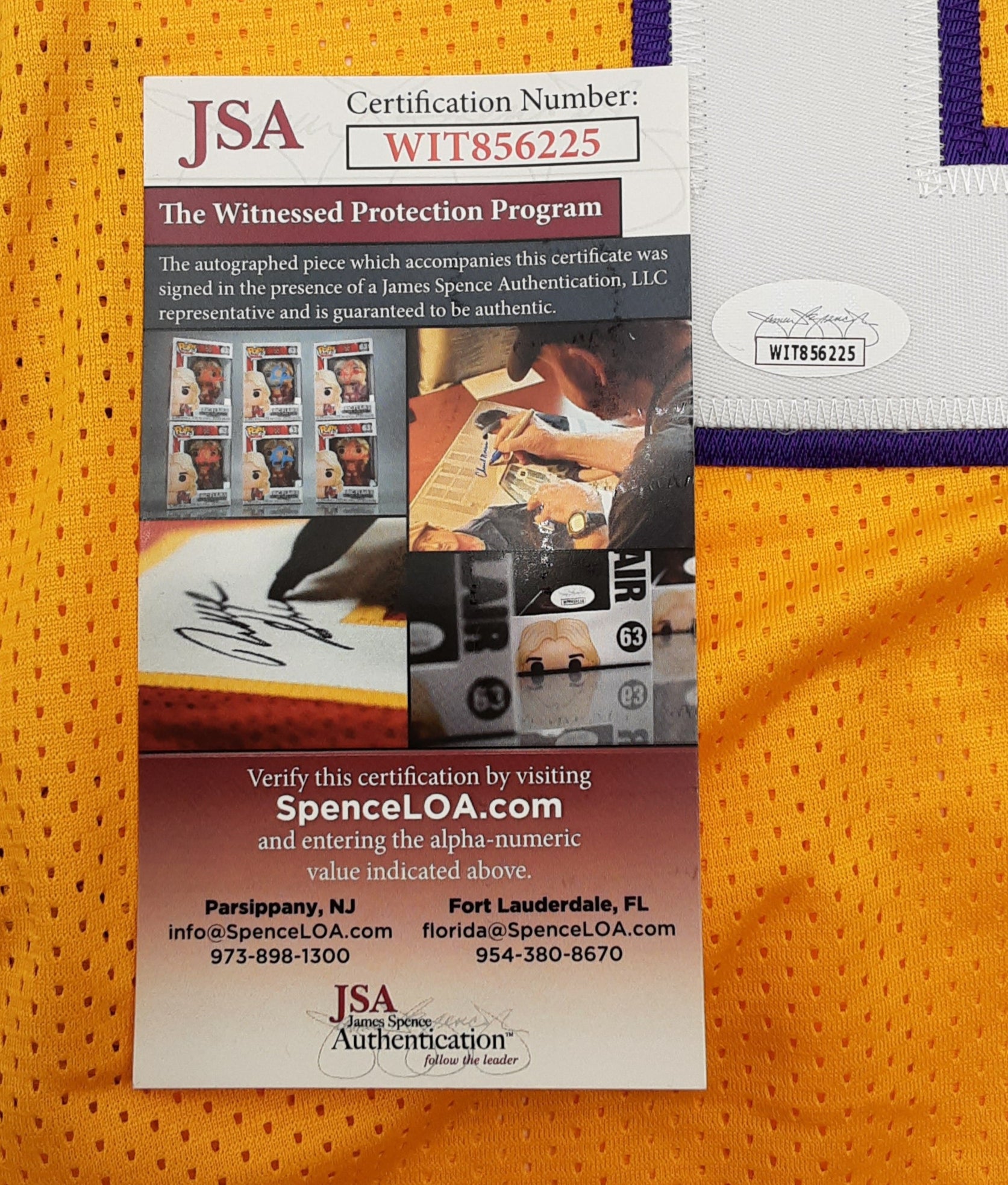 Shaquille O'Neal Authentic Signed Pro Style Jersey Autographed JSA R1