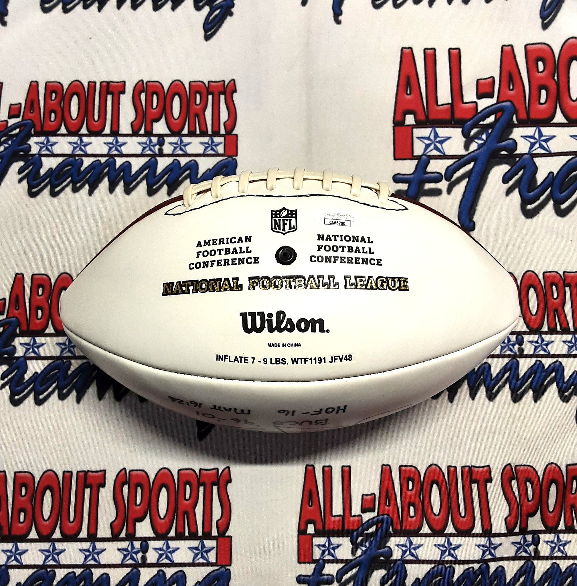 Tony Dungy Authentic Signed Football Autographed with Inscription JSA