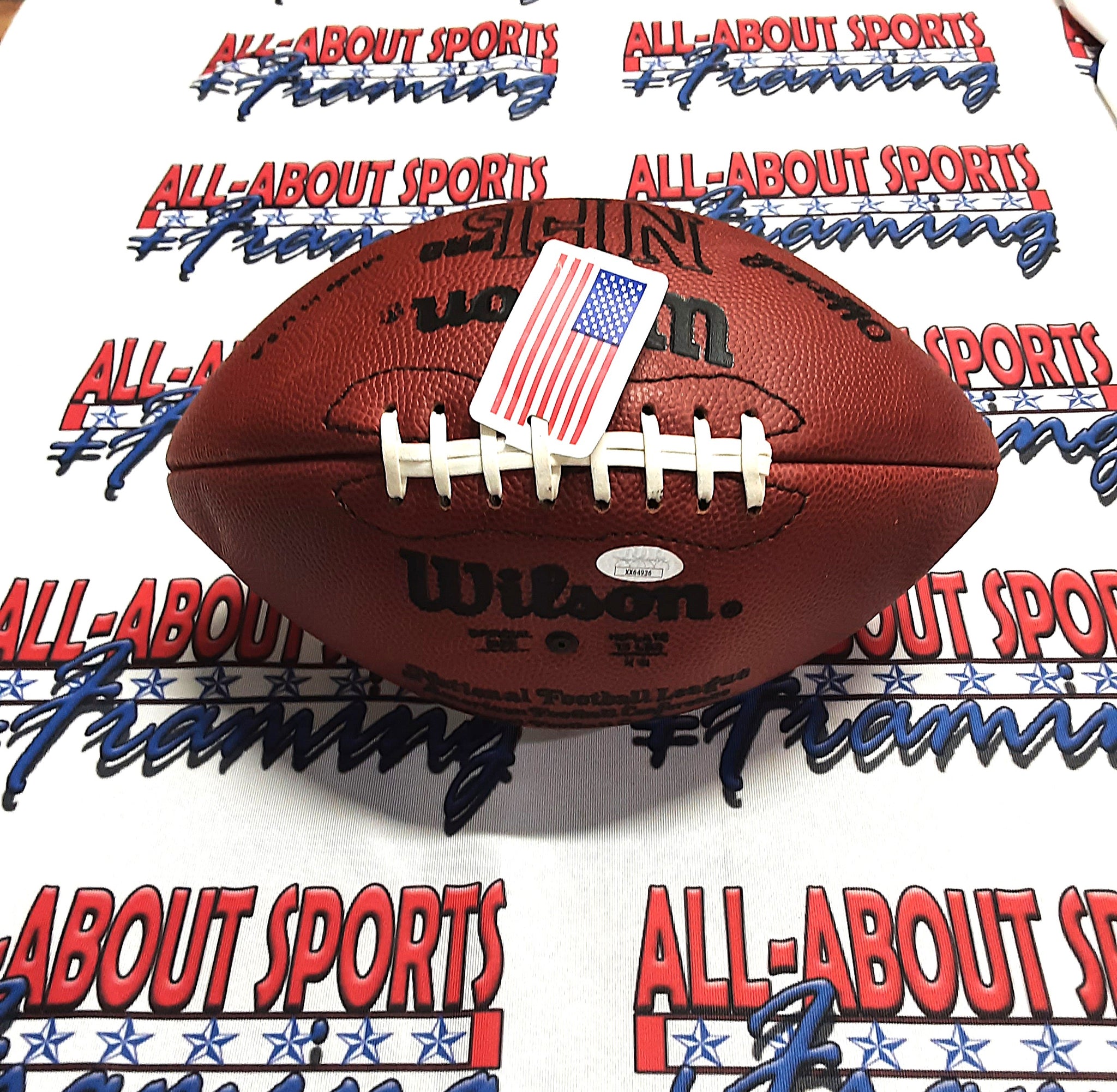 Johnny Unitas Authentic Signed Autographed Football with Inscription JSA/LOA-