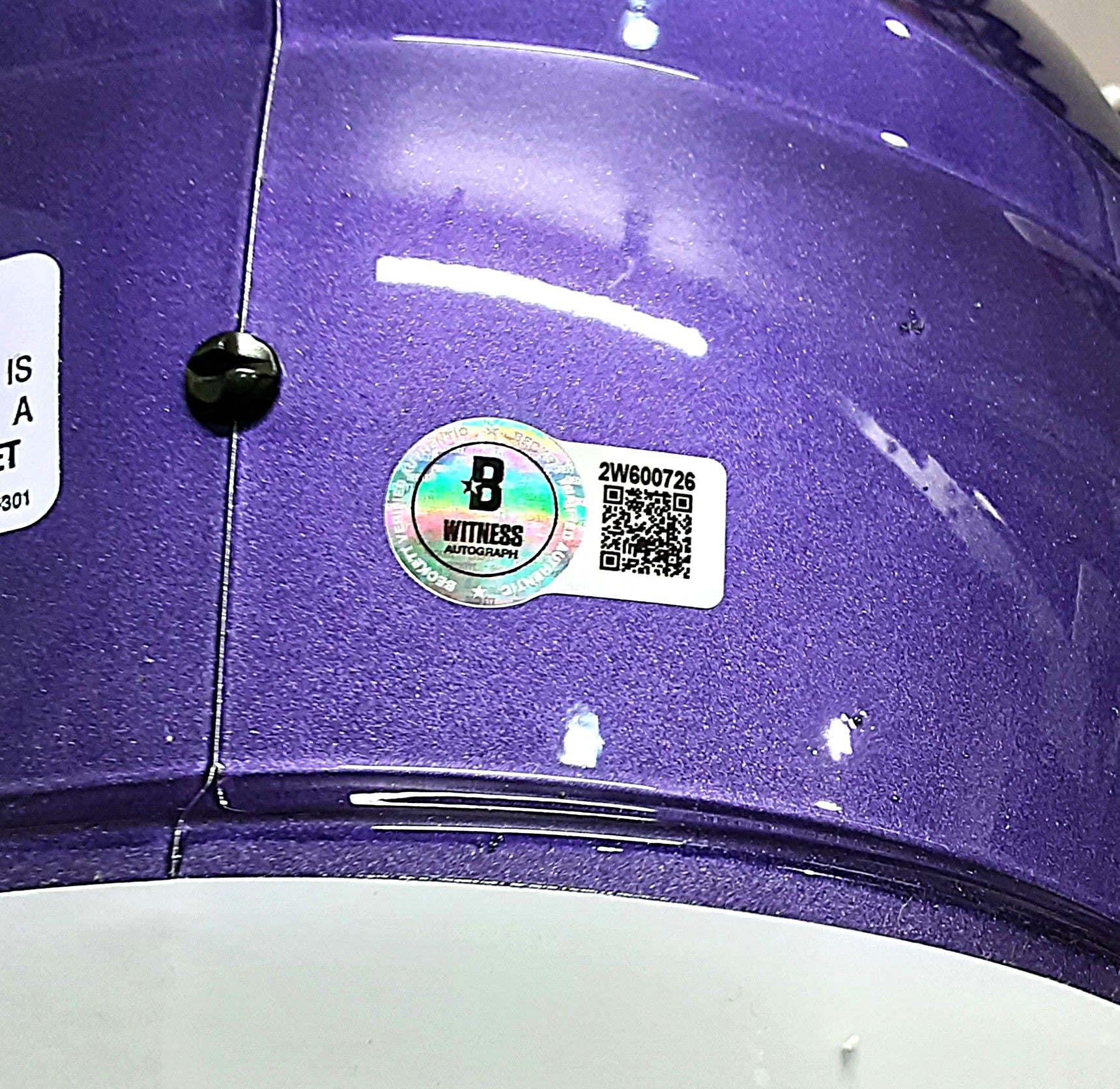 Rashod Bateman Replica Signed Autographed Full-size Helmet Beckett