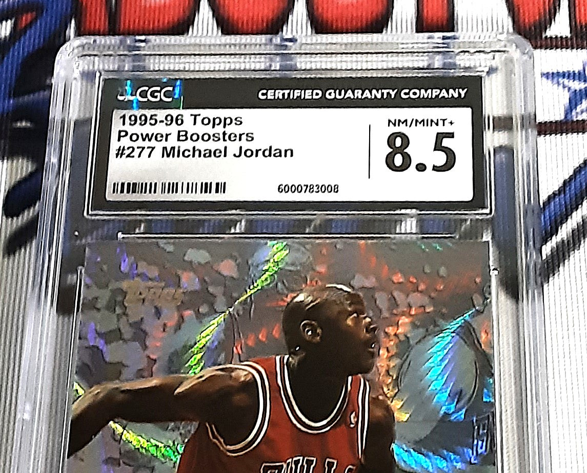 1995-96 Topps Power Boosters #277 Michael Jordan NM/MINT+ 1995-96 Topps Power Boosters #277 Michael Jordan NM/MINT+