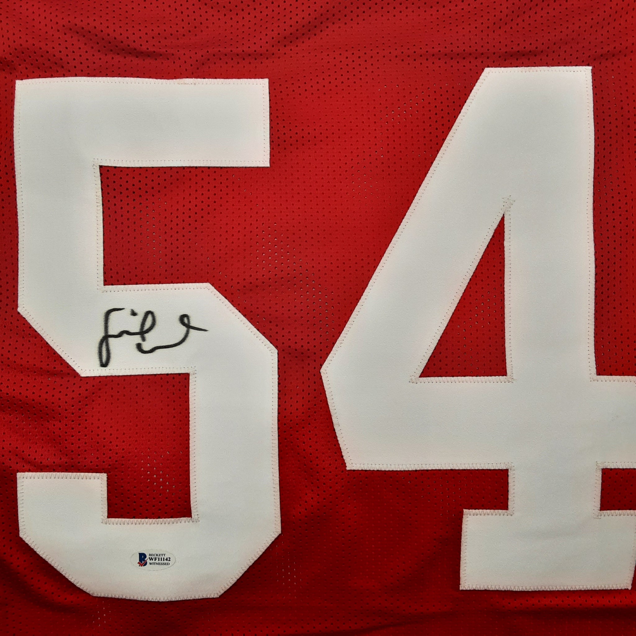 Fred Warner Authentic Signed Pro Style Jersey Autographed Beckett R1