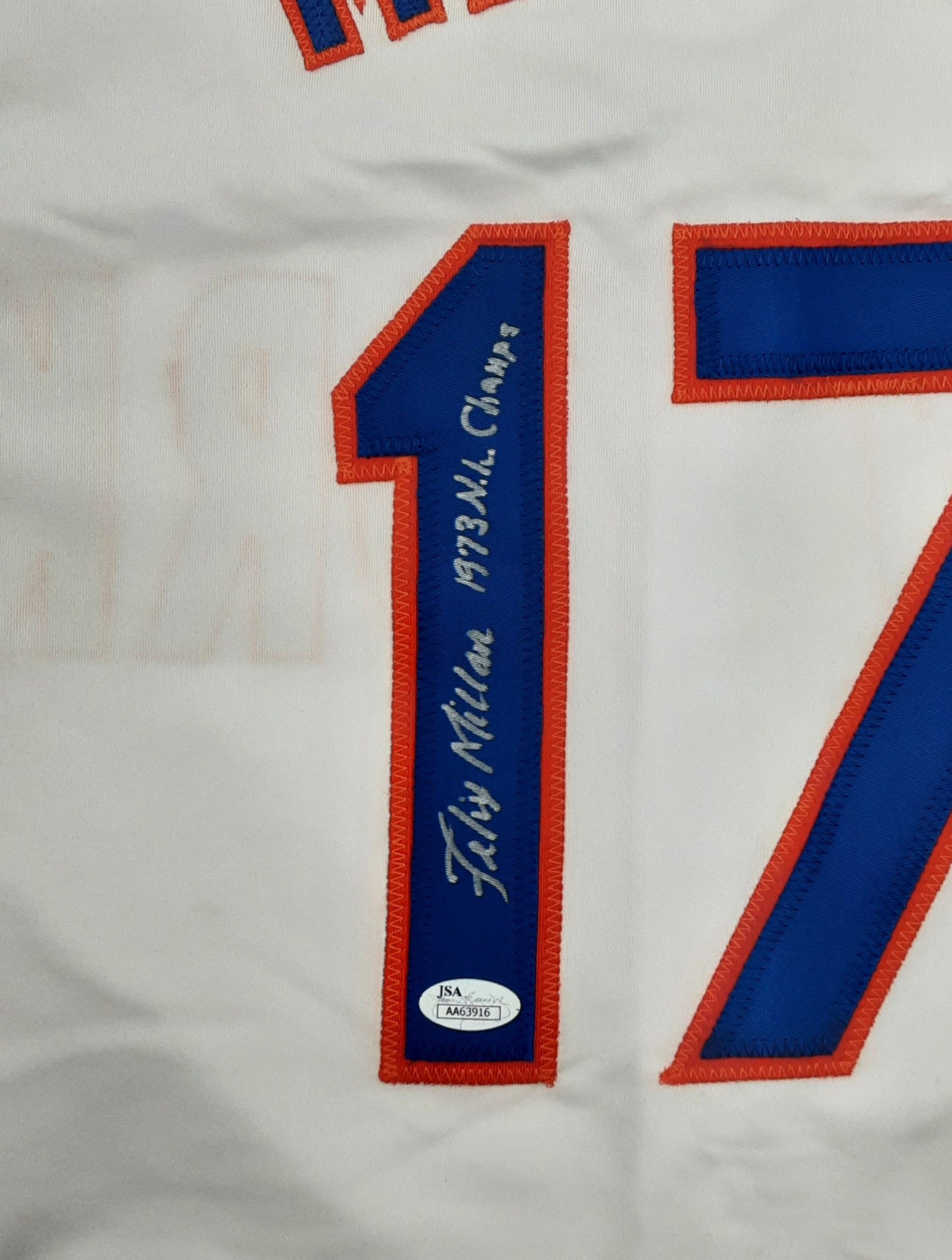 Felix Millan Authentic Signed Pro Style Jersey Autographed with Inscription JSA