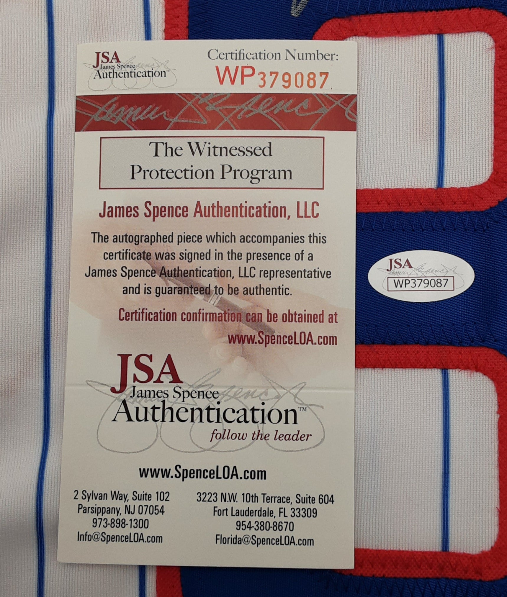 Fergie Jenkins Authentic Signed Pro Style Jersey Autographed with Inscription JSA
