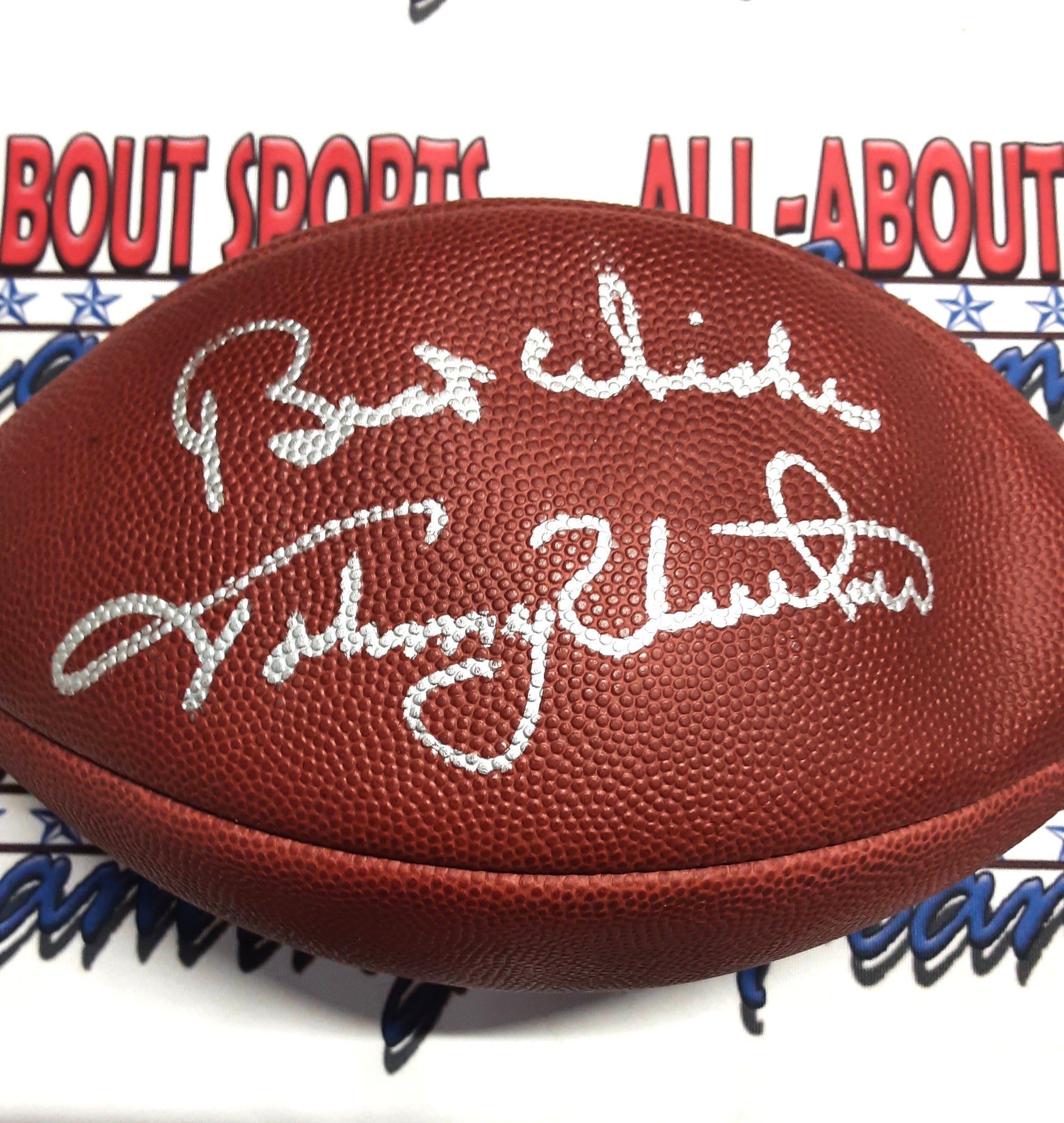 Johnny Unitas Authentic Signed Autographed Football with Inscription JSA/LOA-