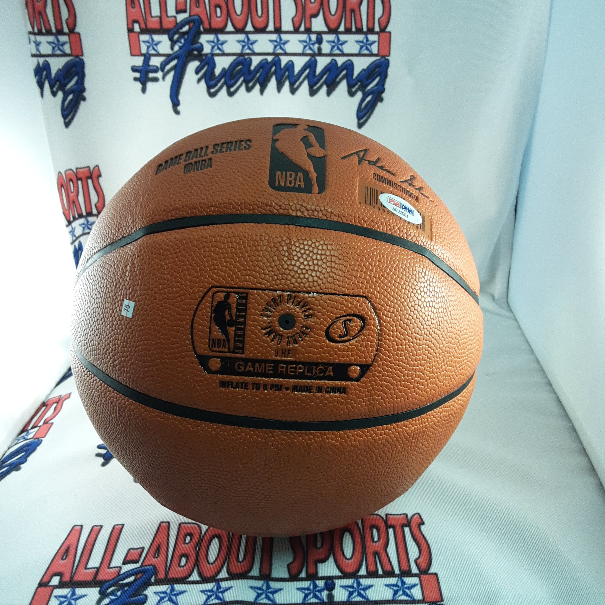 Larry Johnson Authentic Signed Basketball Autographed PSA