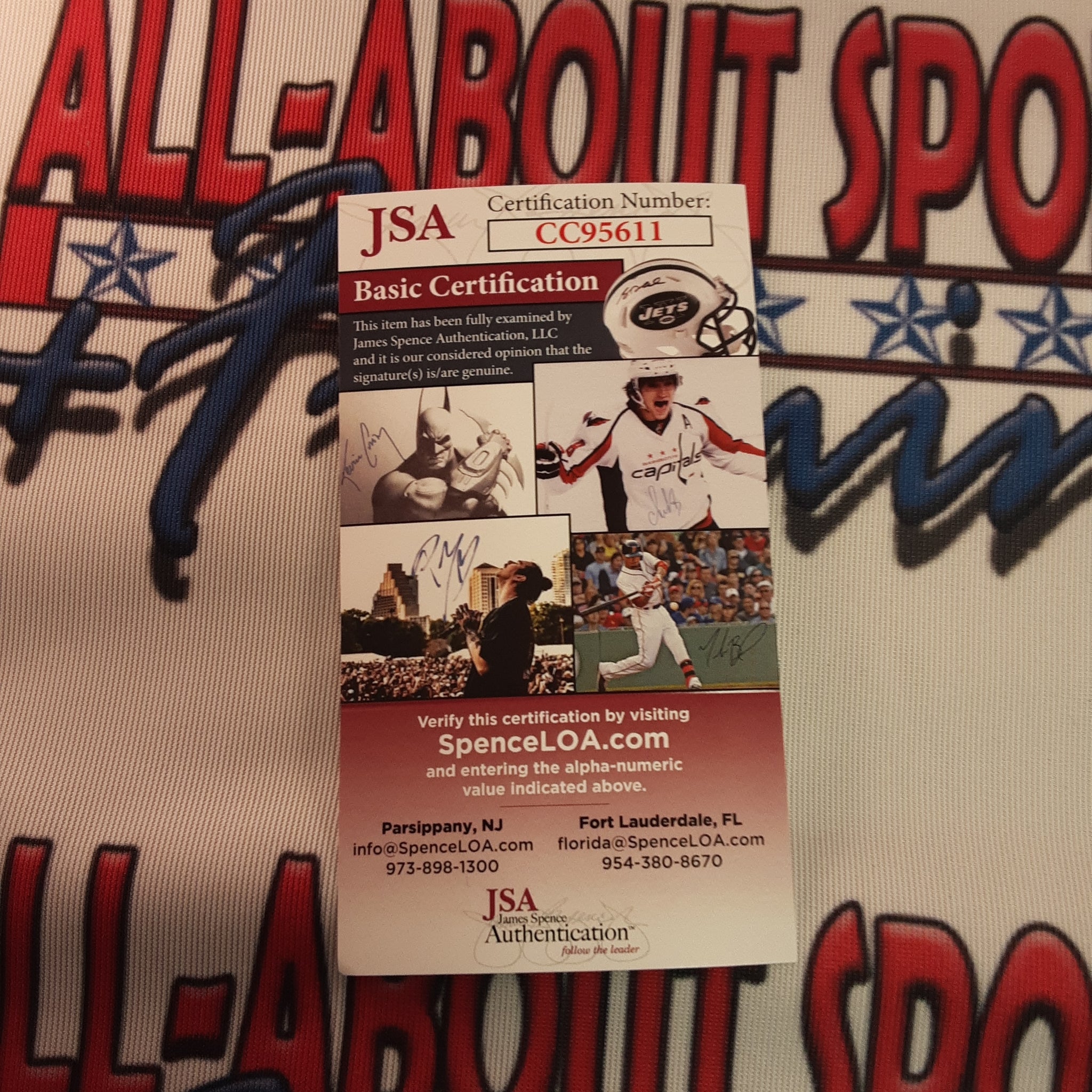 Larry Johnson & Muggsy Bouges Authentic Signed Basketball Autographed JSA