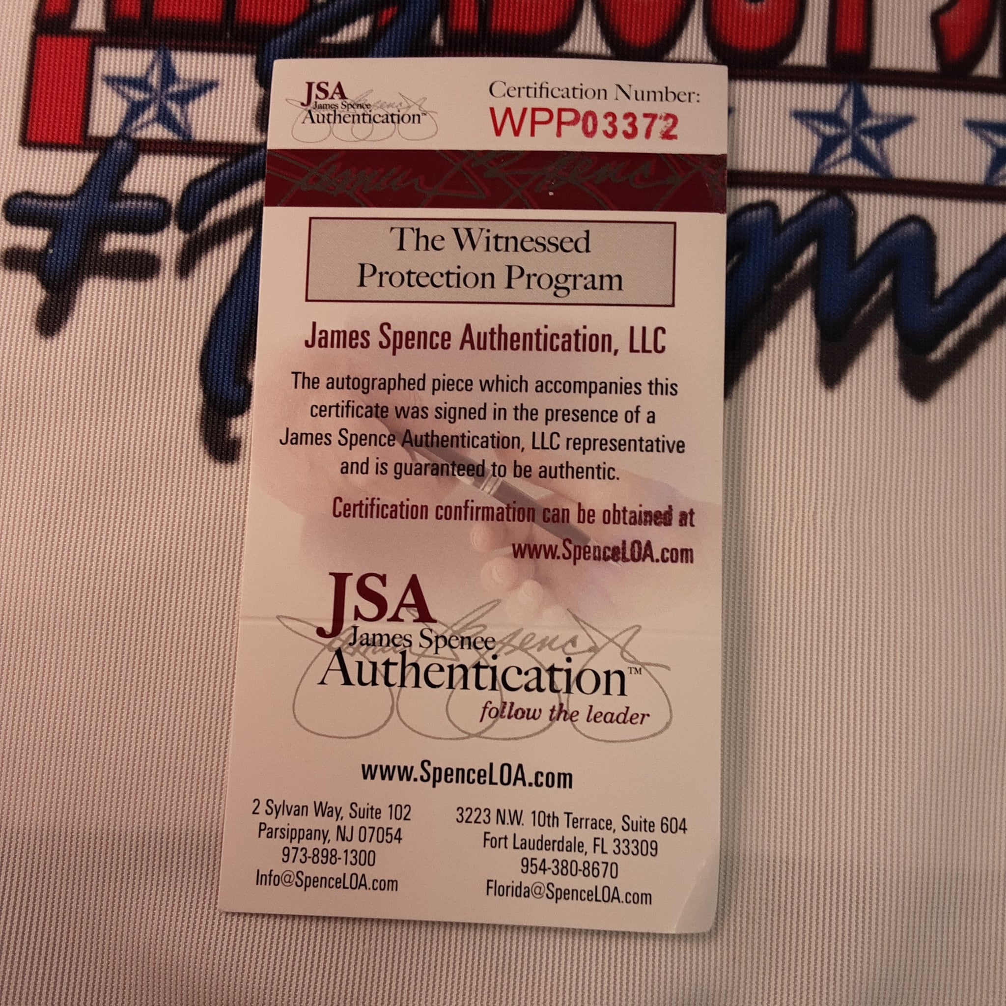 Warren Sapp Authentic Signed Football Autographed JSA