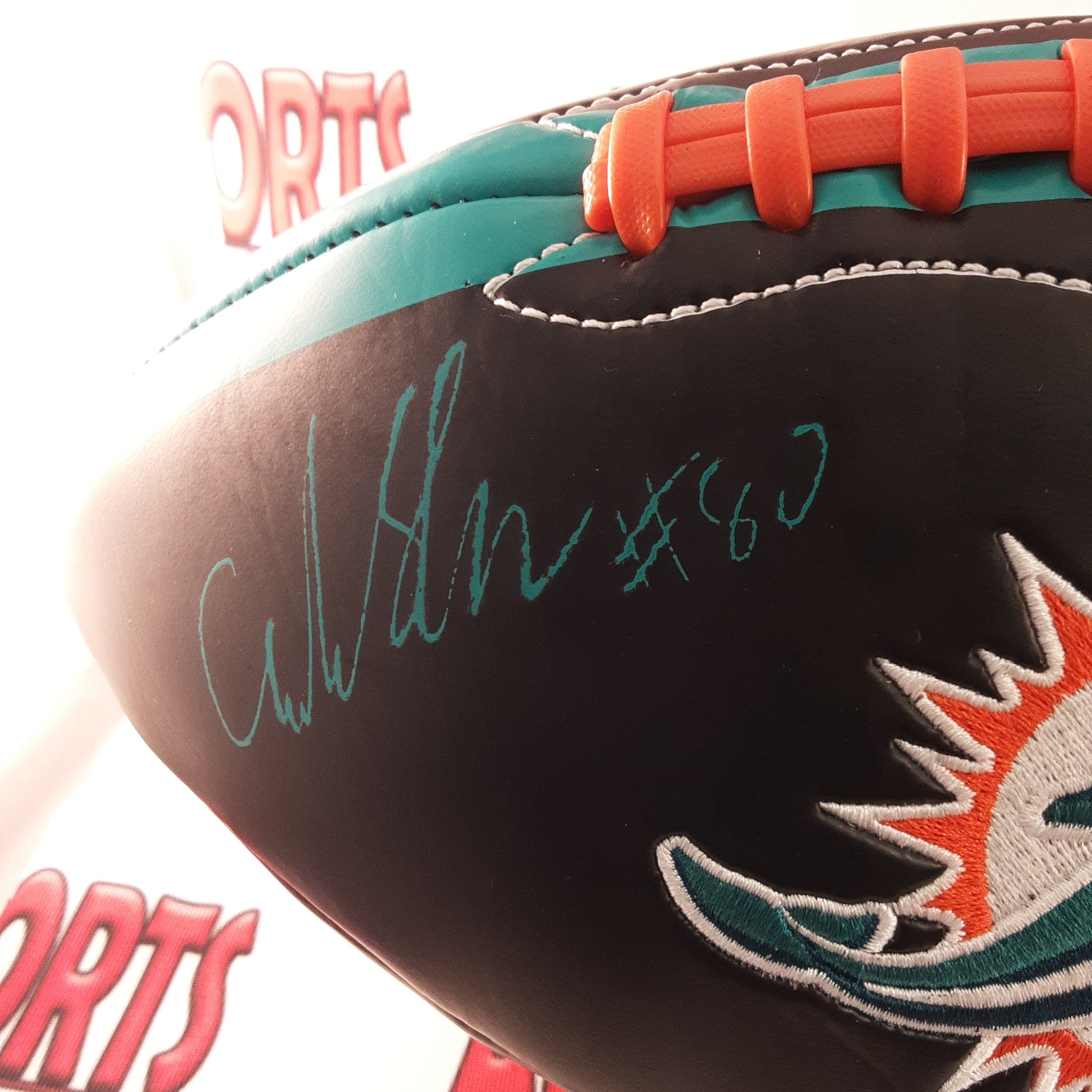Adam Shaheen Authentic Signed Football Autographed with Inscription JSA
