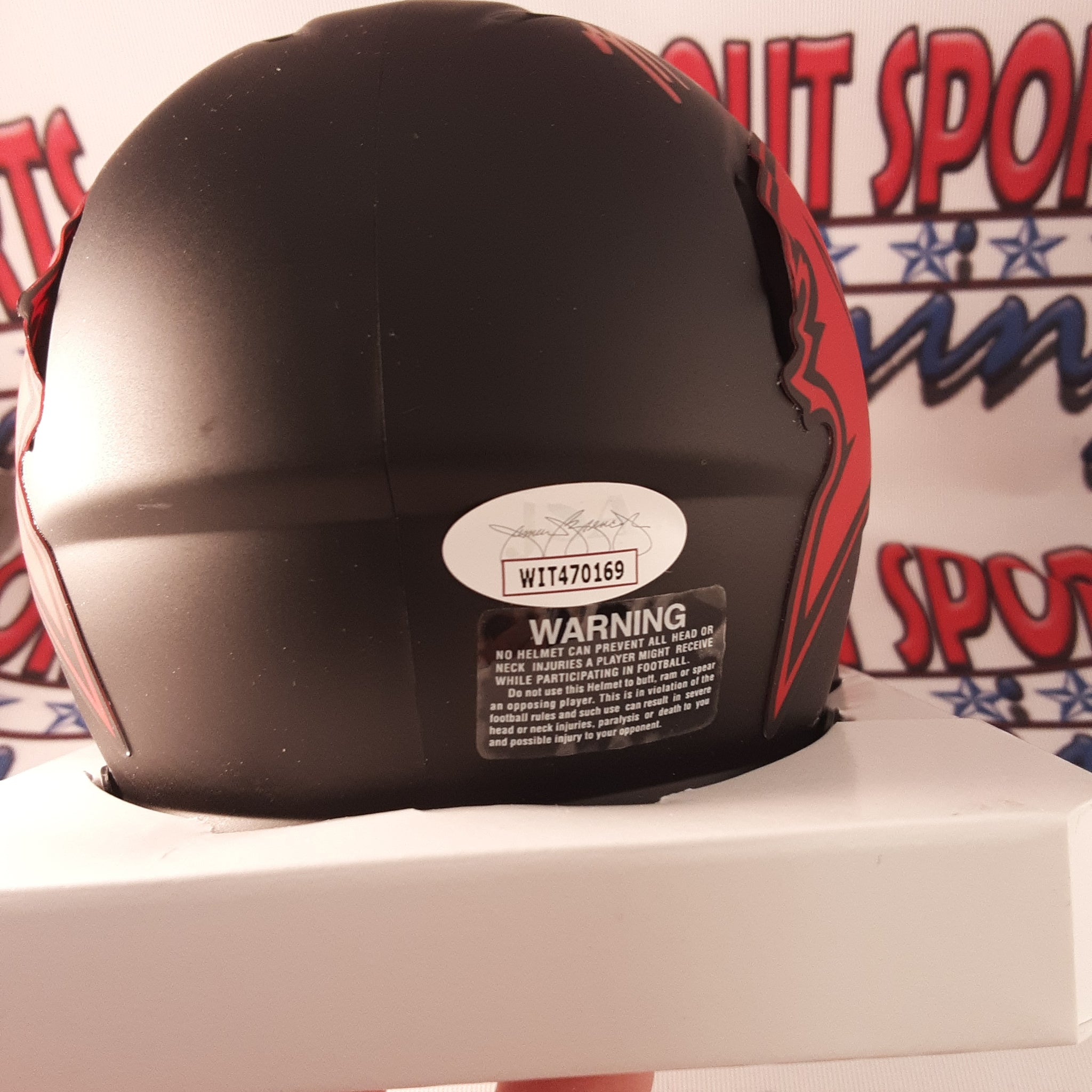 Mike Edwards Authentic Signed Autographed Mini Helmet JSA