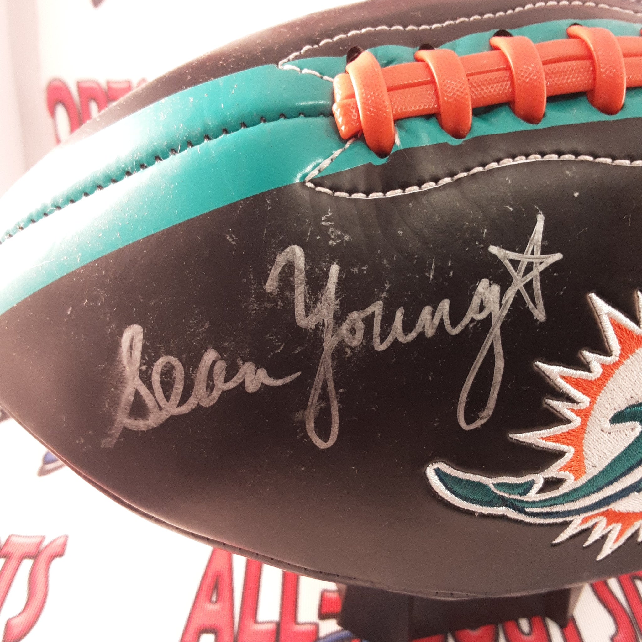 Sean Young Authentic Signed Football Autographed PSA