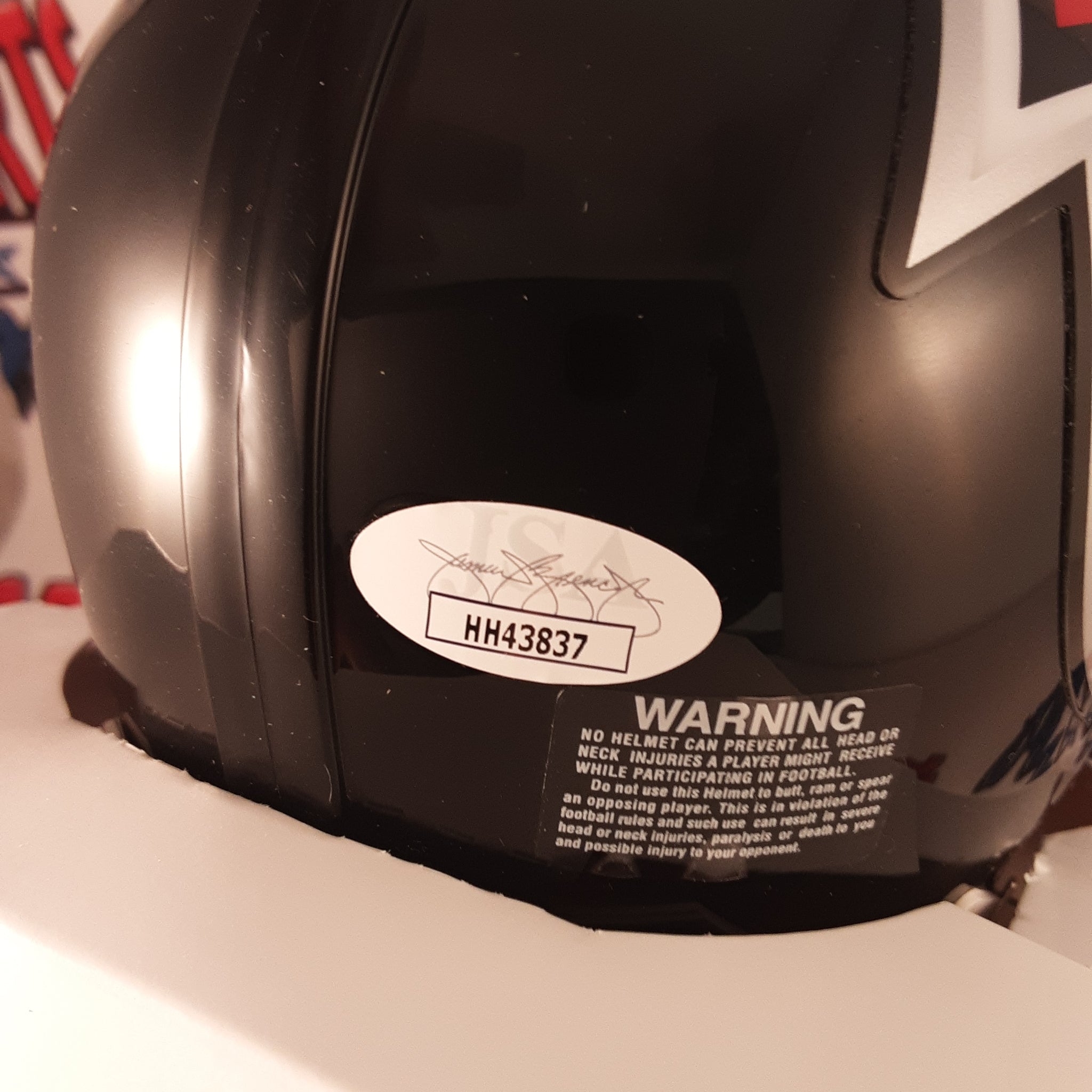 Calvin Ridley Authentic Signed Atlanta Ravens Autographed Mini Helmet JSA.