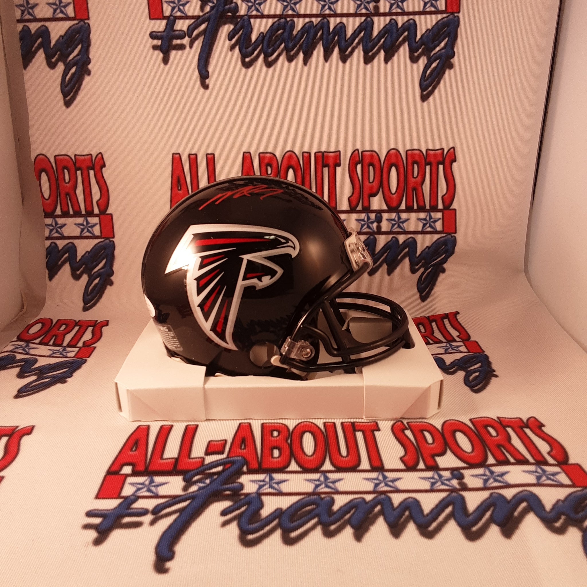 Michael Vick Authentic Signed Atlanta Falcons autographed Mini Helmet JSA.