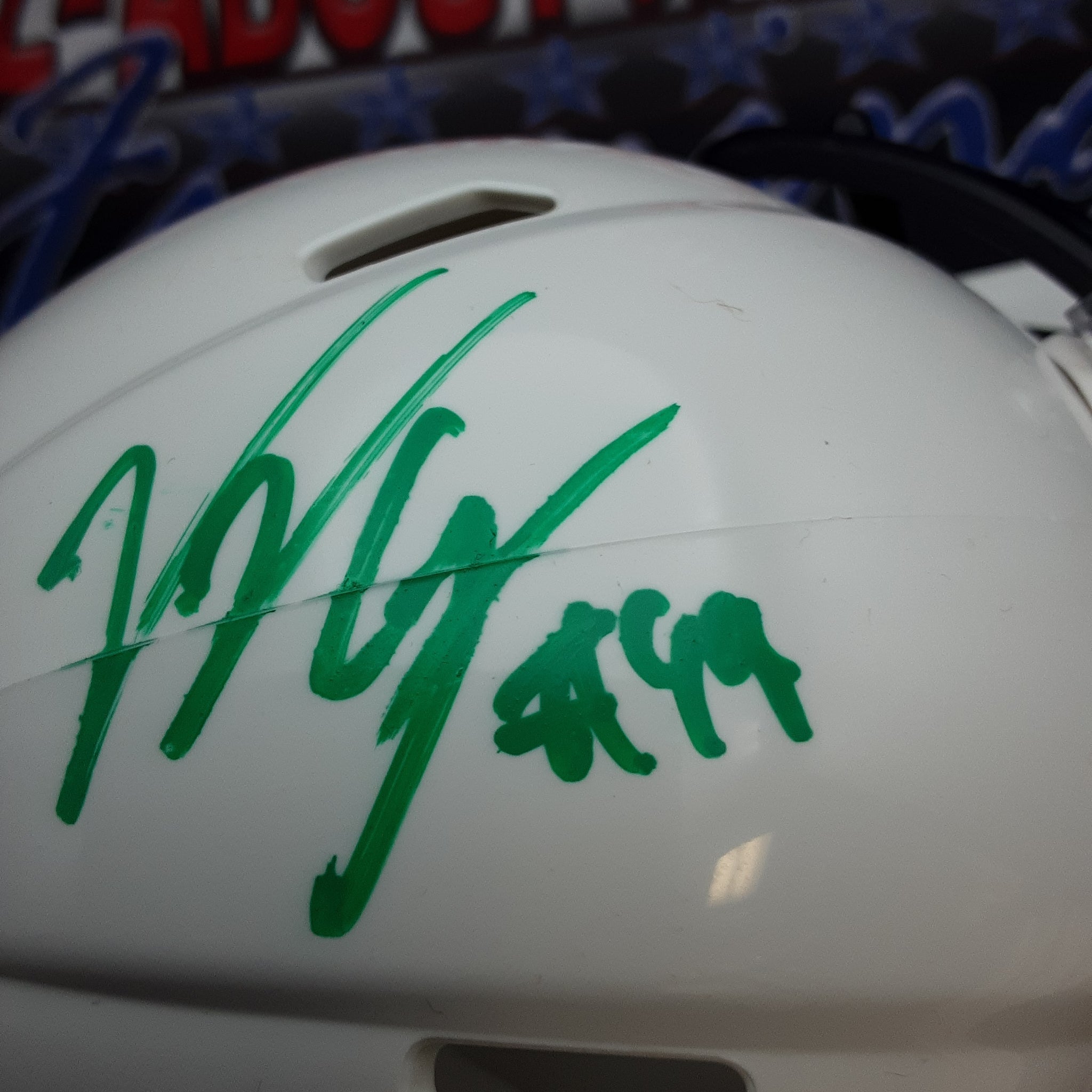 Vinny Curry Authentic Signed Autographed Mini Helmet PSA