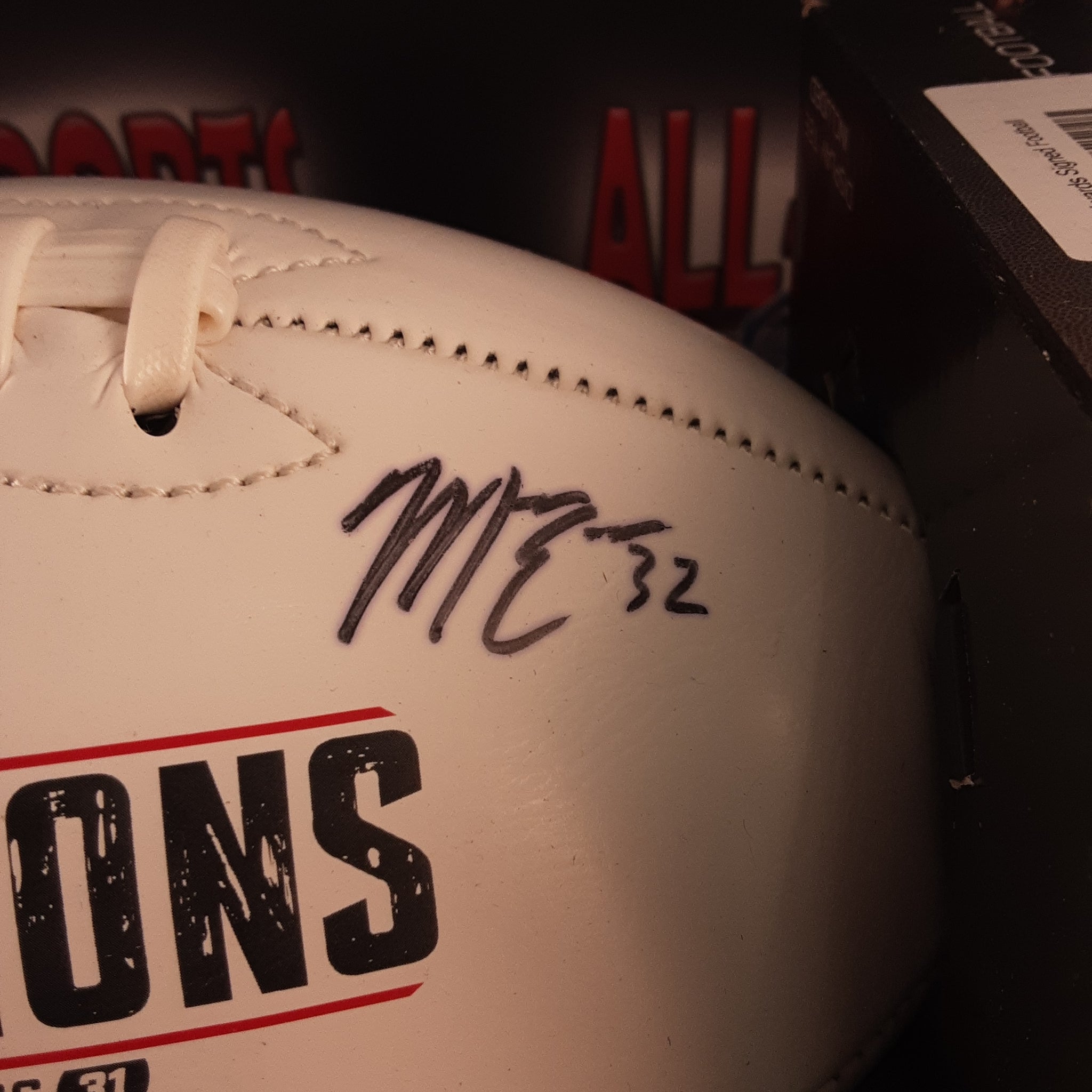 Mike Edwards Authentic Signed Football Autographed JSA